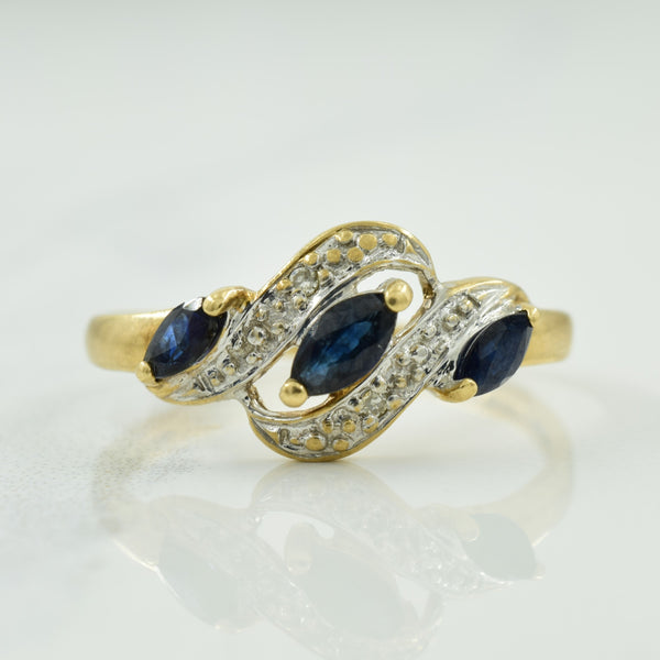 Sapphire & Diamond Ring | 0.30ctw, 0.02ctw | SZ 6.75 |