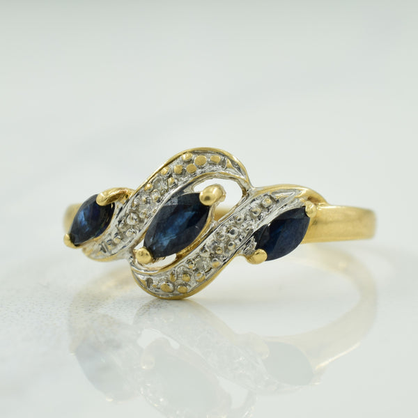 Sapphire & Diamond Ring | 0.30ctw, 0.02ctw | SZ 6.75 |