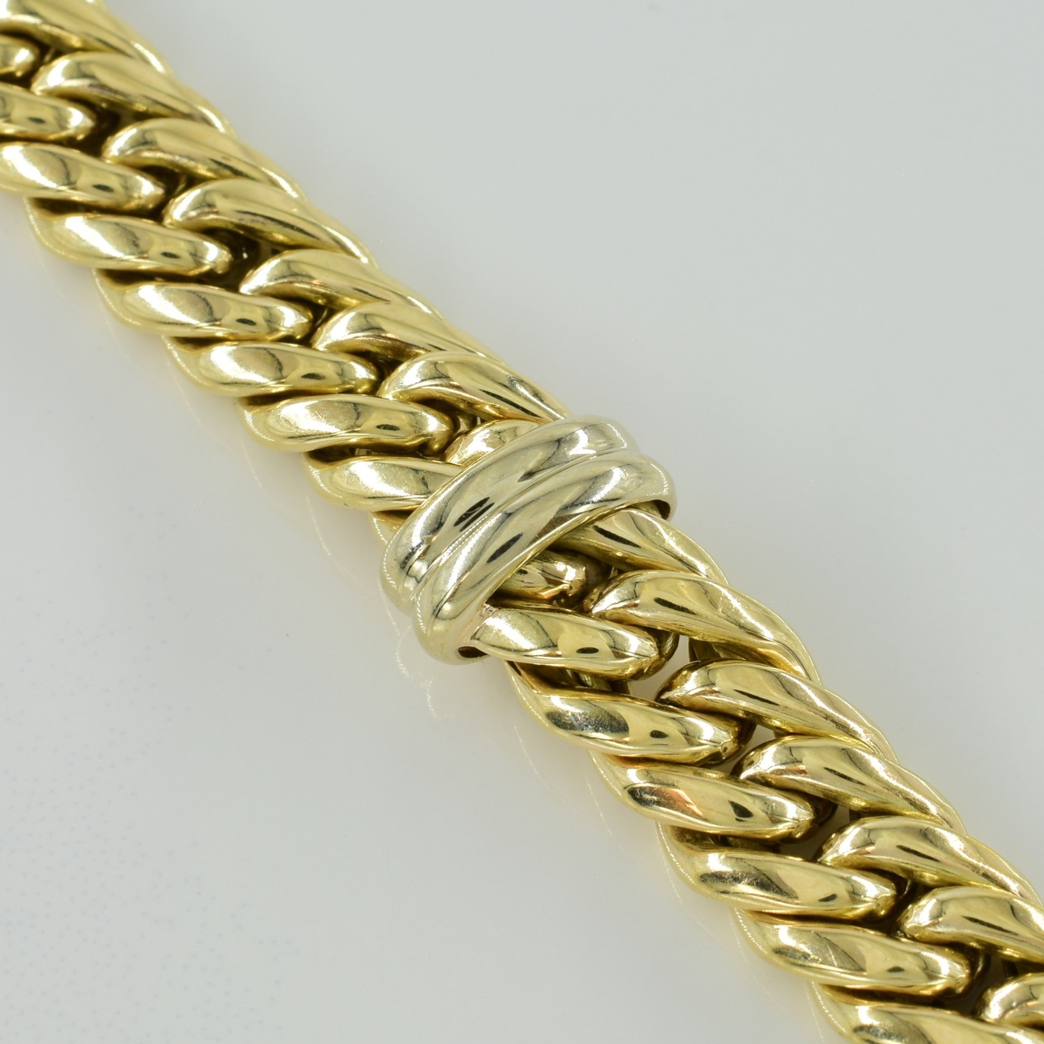 Bracelet à maillons gourmette en or jaune 9 carats | 7,5" |