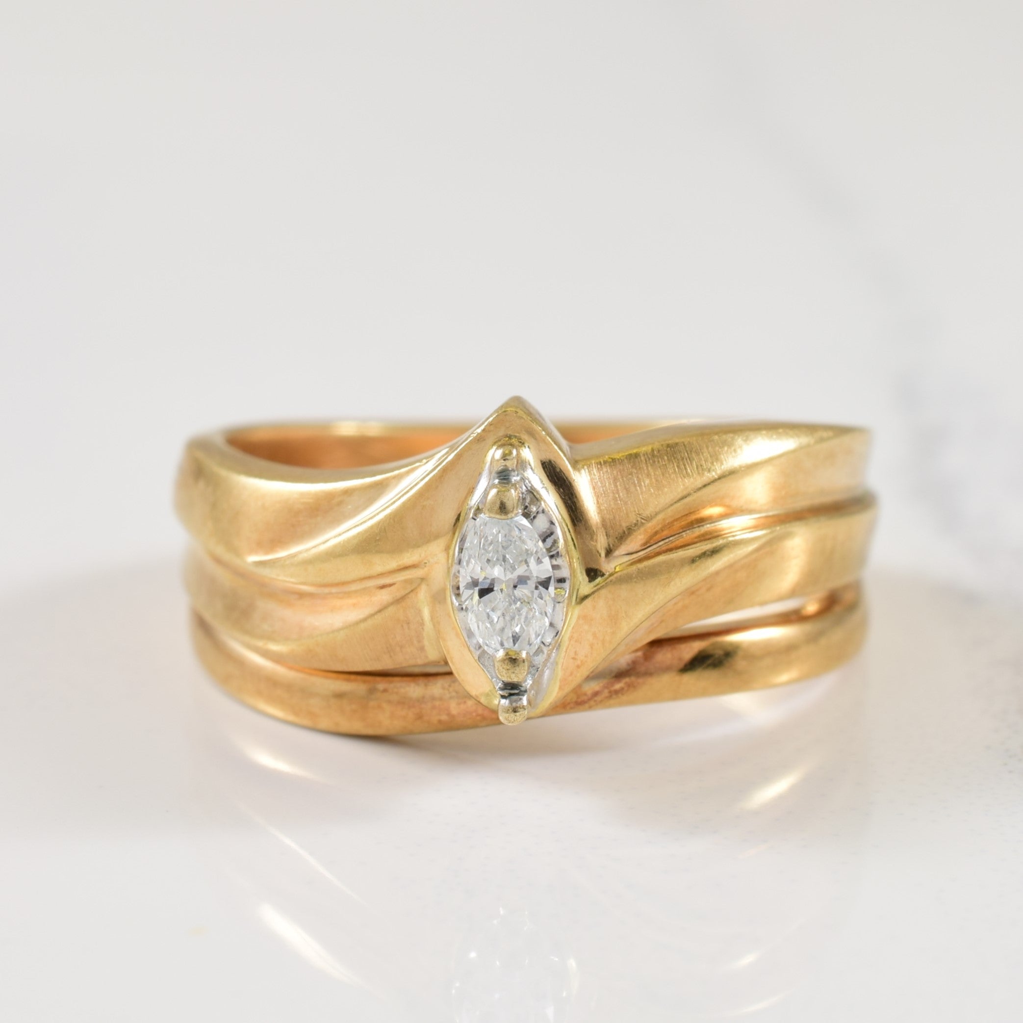 Marquise Diamond Ring | 0.07ct | SZ 6.5 |