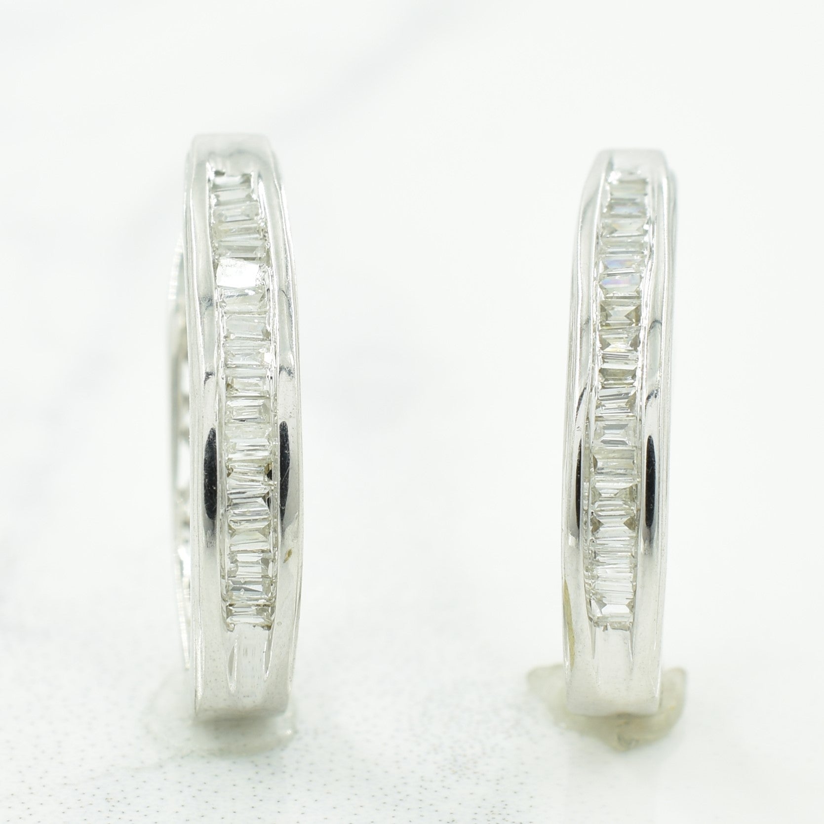 Boucles d'oreilles créoles en diamants | 0,15 ct | 