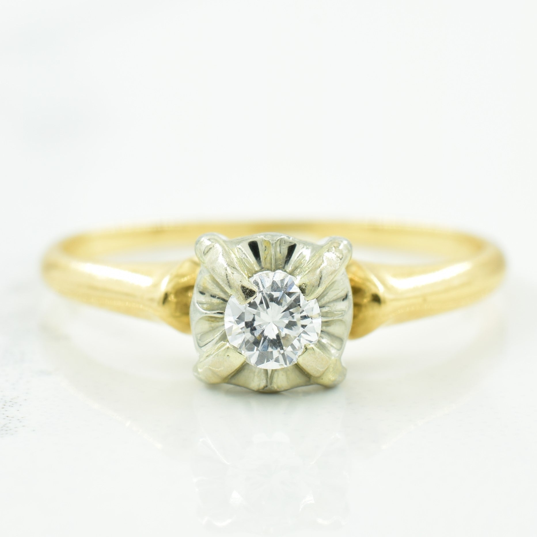 Solitaire Diamond Ring | 0.13ct | SZ 6.25 |