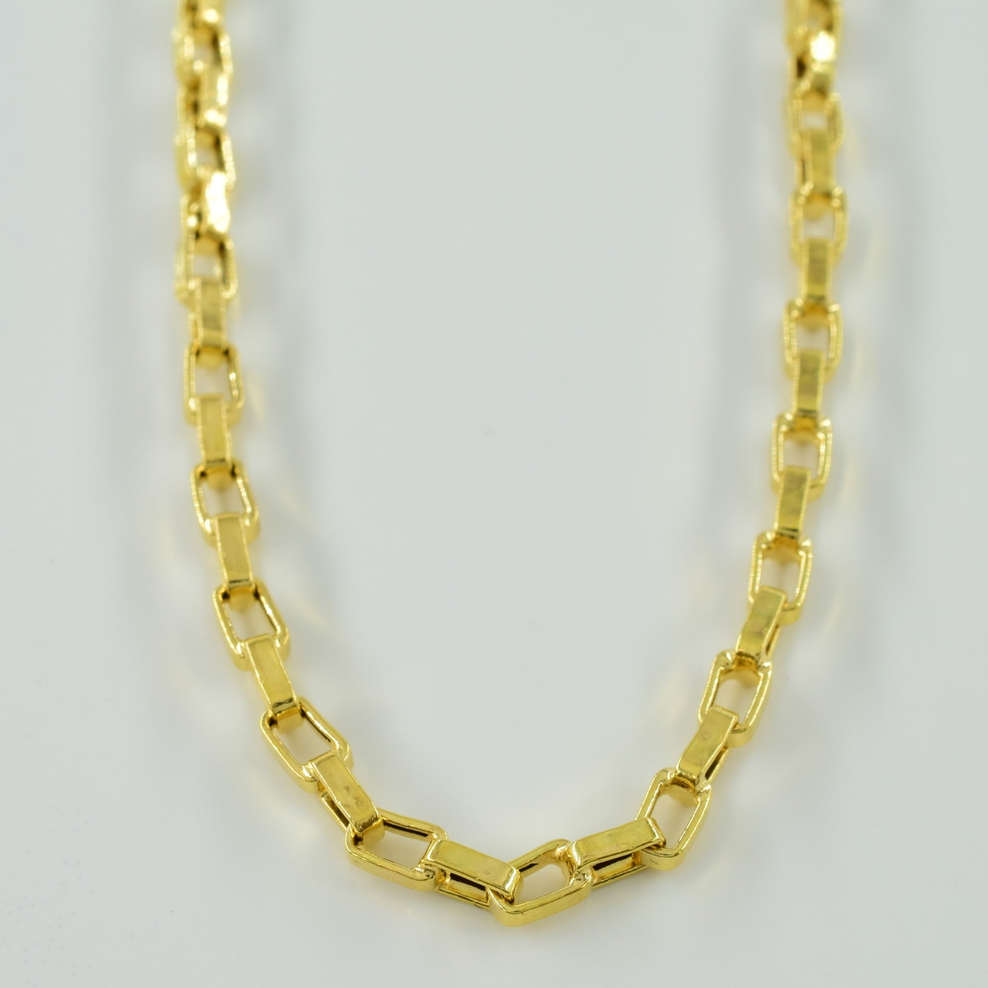 18k Yellow Gold Biker Chain | 22.5