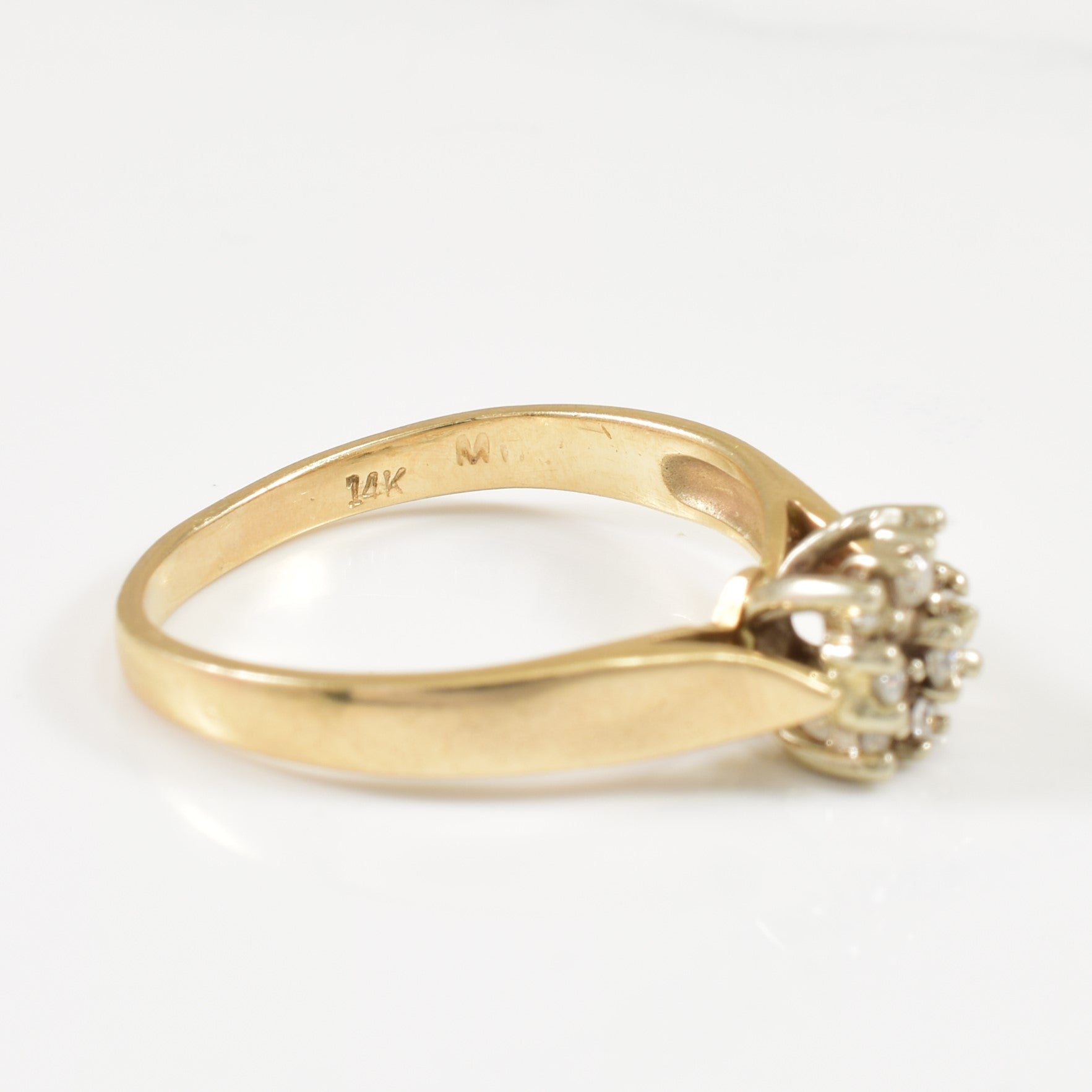 Cathedral Cluster Diamond Ring | 0.10ctw | SZ 5.5 |