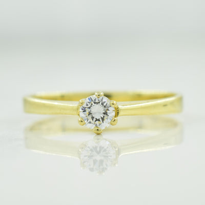 Solitaire Diamond Ring | 0.20ct | SZ 7.75 |