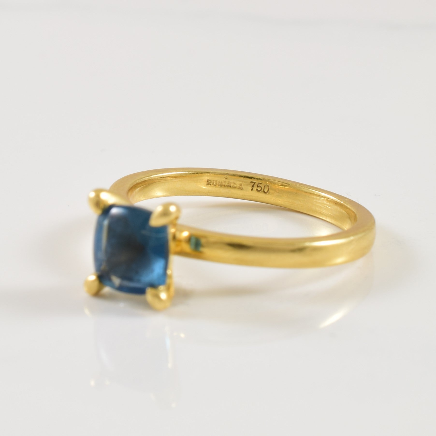 Solitaire Blue Topaz Ring | 1.30ct | SZ 6.25 |