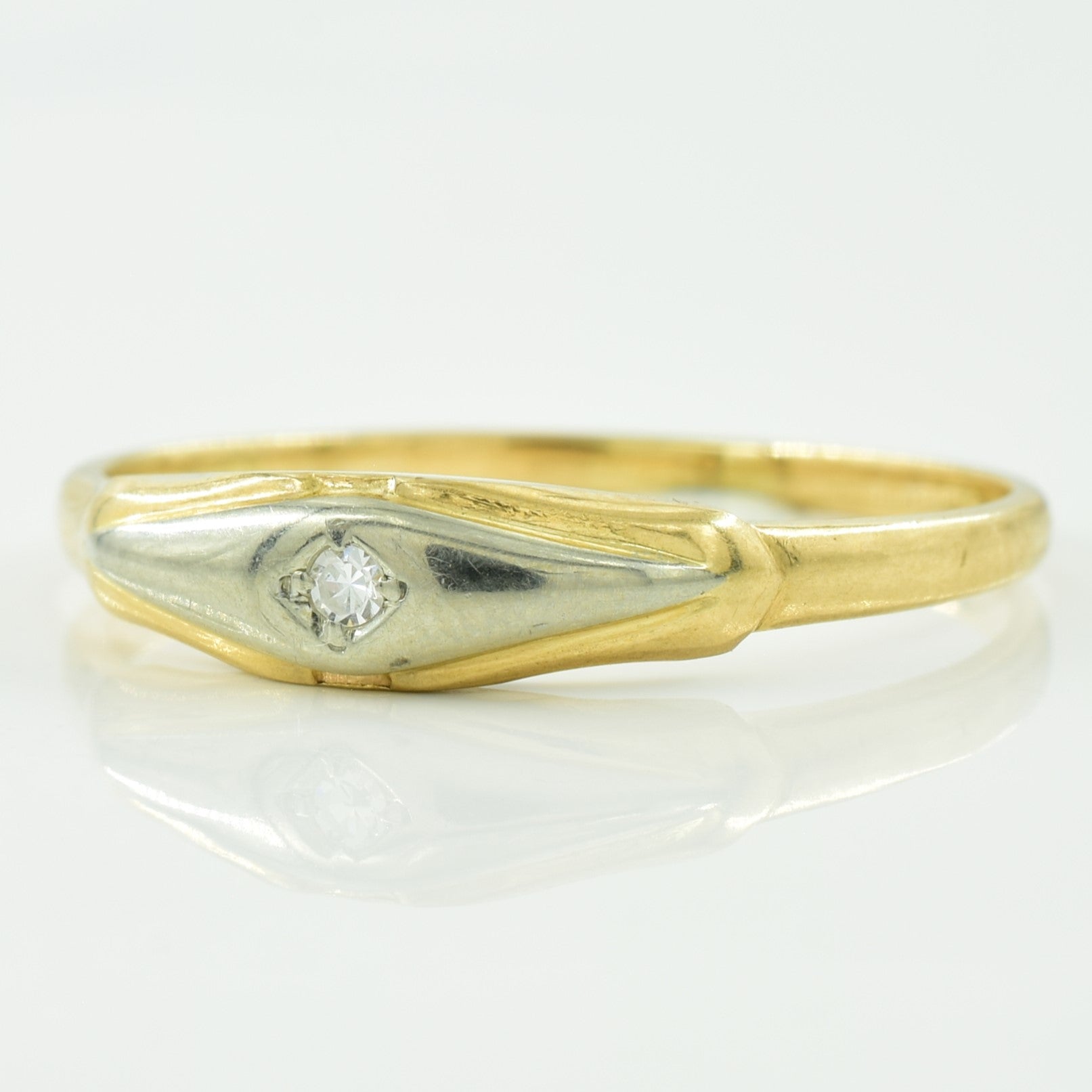 Bague en diamant unique | 0,02 ct | Taille 10 | 