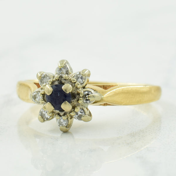 Sapphire & Diamond Ring | 0.12ct, 0.08ctw | SZ 5 |