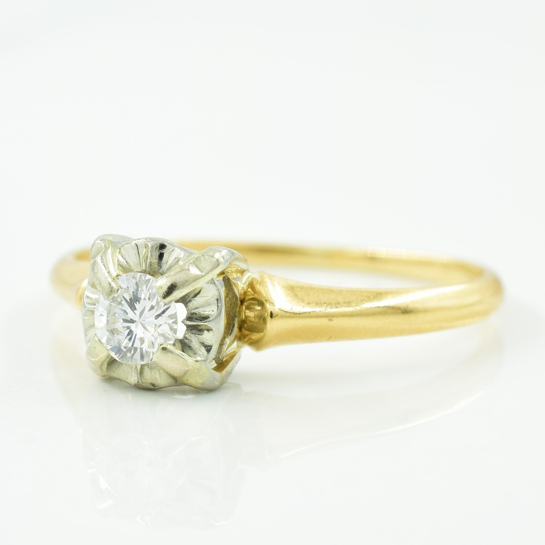 Solitaire Diamond Ring | 0.13ct | SZ 6.25 |