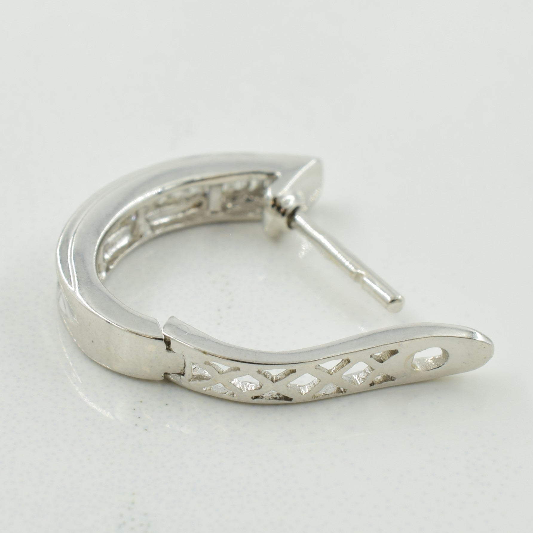 Boucles d'oreilles créoles en diamants | 0,15 ct | 