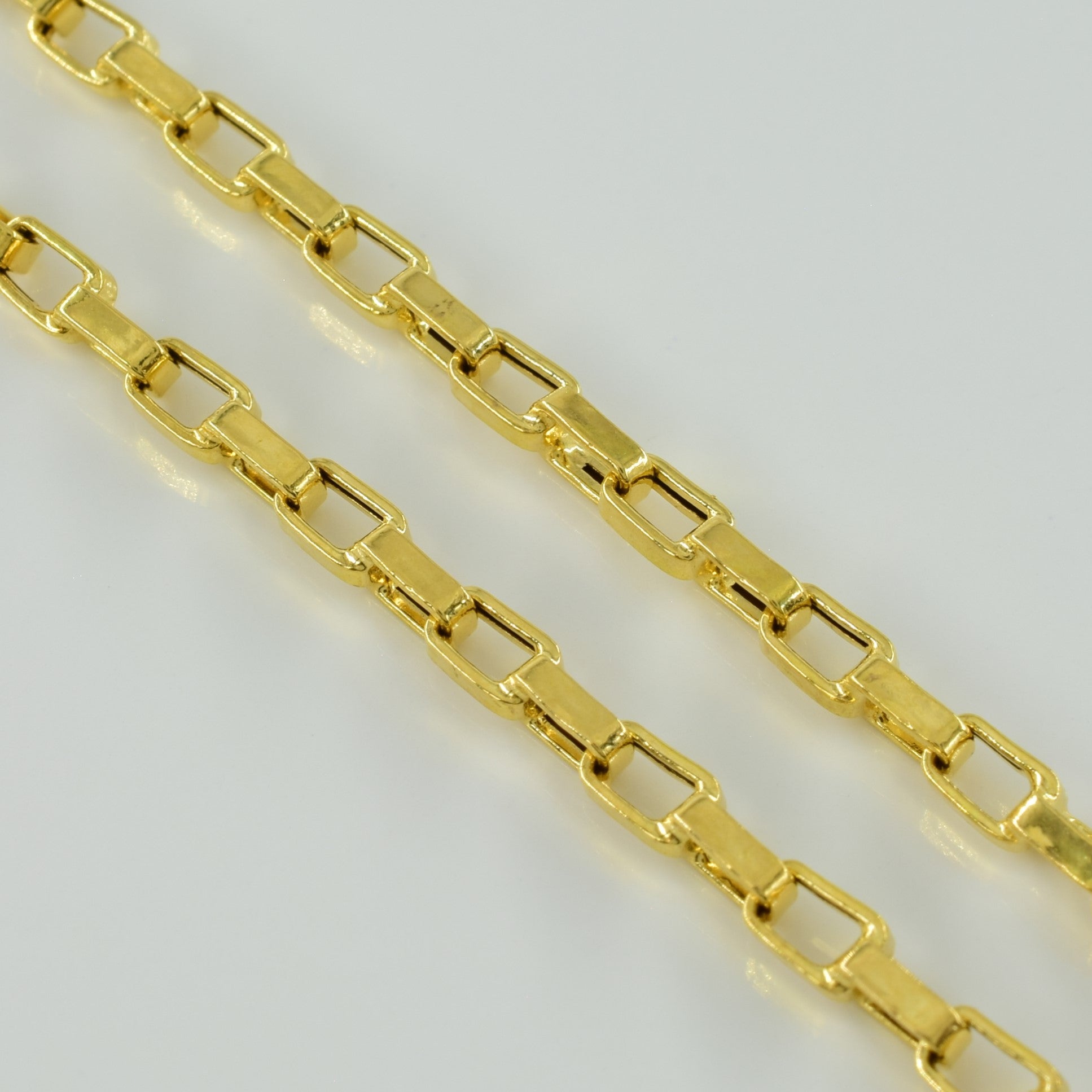 18k Yellow Gold Biker Chain | 22.5
