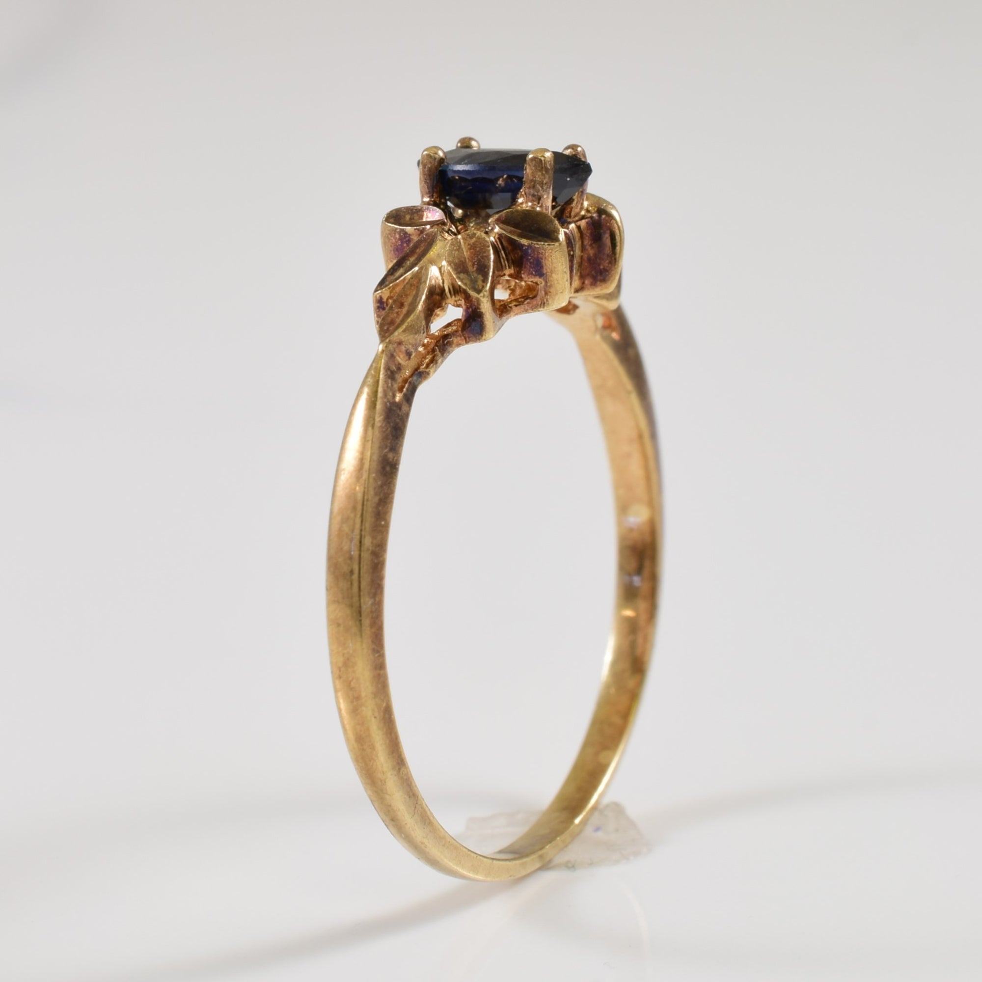 Marquise Blue Sapphire Ring | 0.25ct | SZ 6.75 |