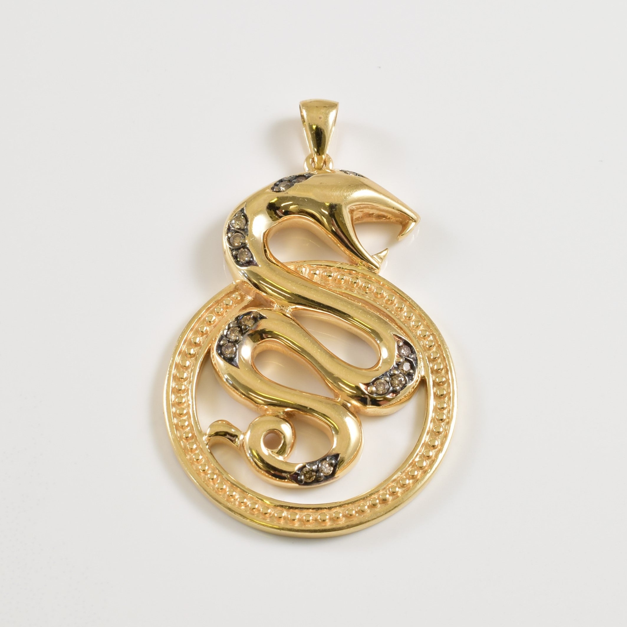 Diamond Snake Pendant | 0.15ctw |