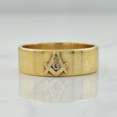 10k Yellow Gold 'G' Initialed Band | SZ 10.25 |