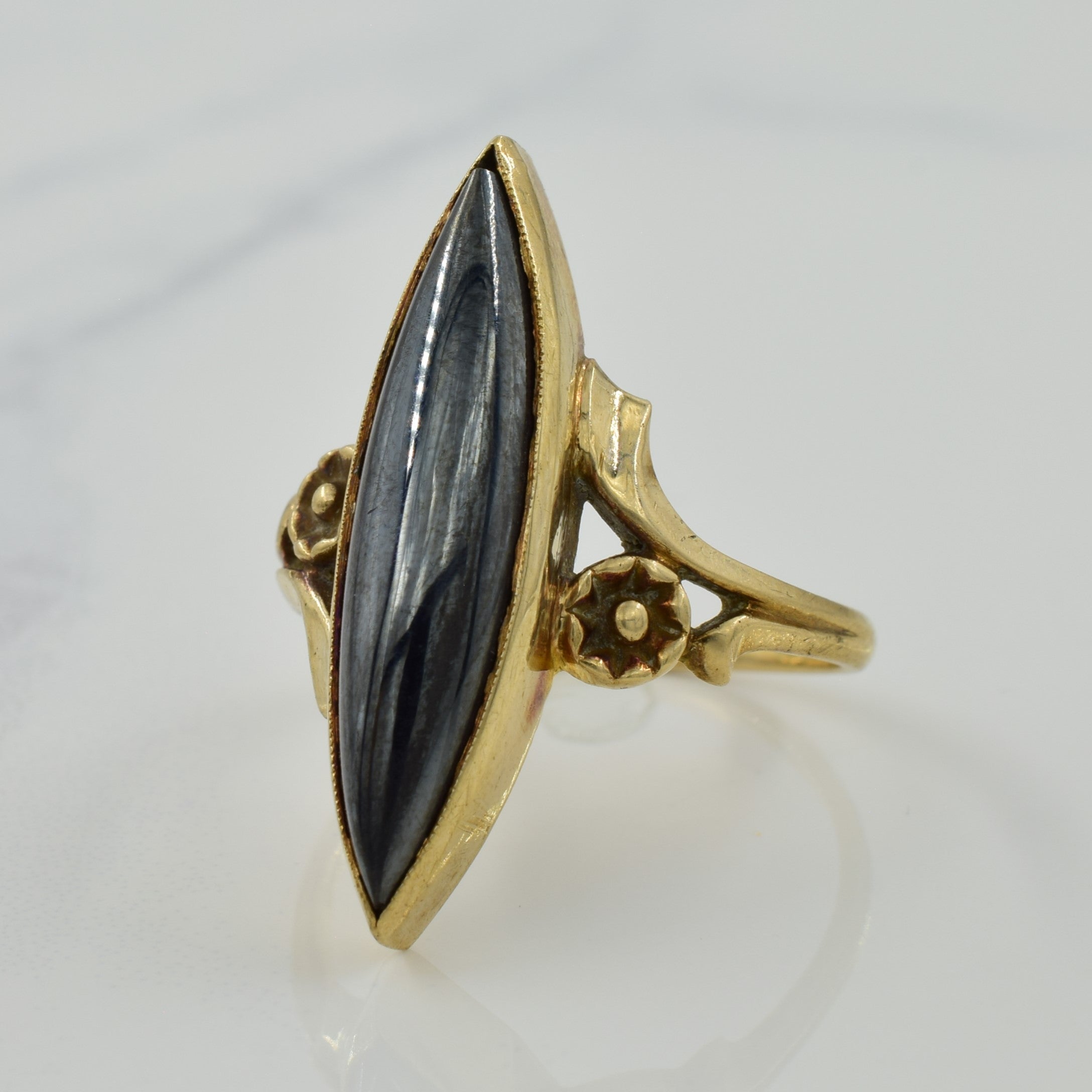 Bypass Hematite Ring | 5.00ct | SZ 6.75 |