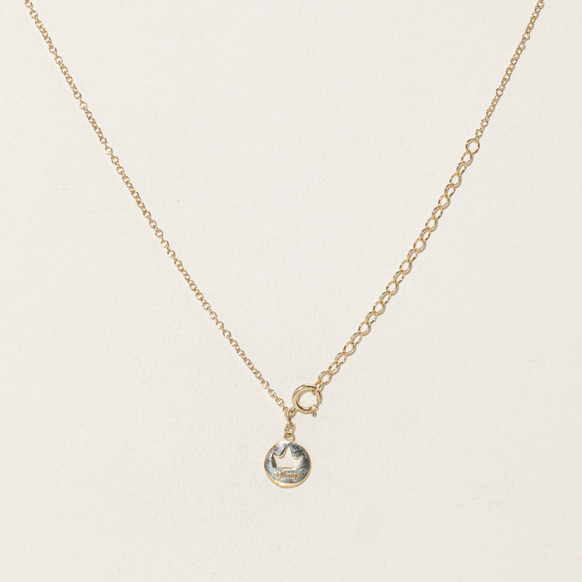 'Disney' Enchanted Disney Belle Diamond Rose Pendant Necklace | 18"