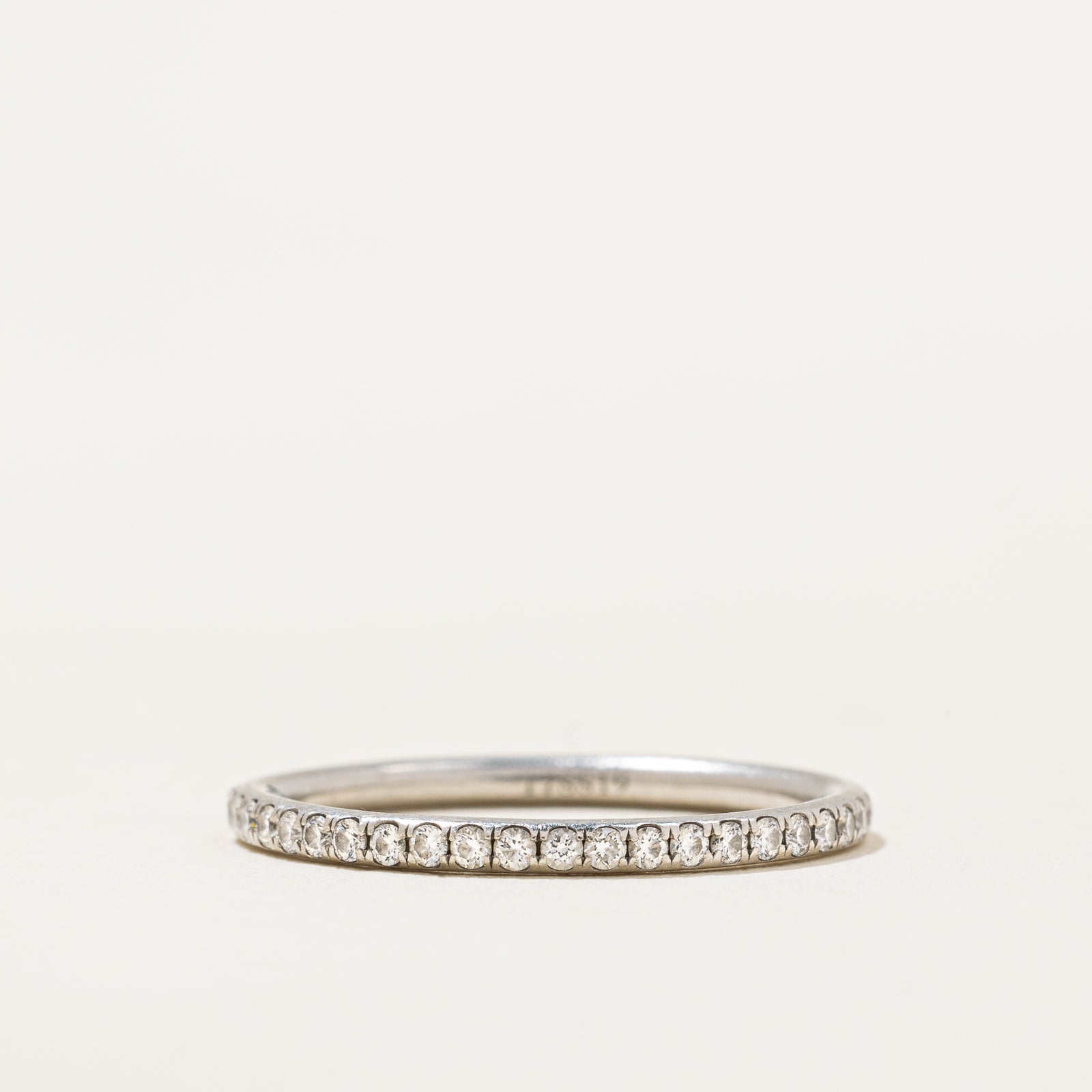 'Harry Winston' Micropave Diamond Eternity Band | 0.22ctw | SZ 3.75 |