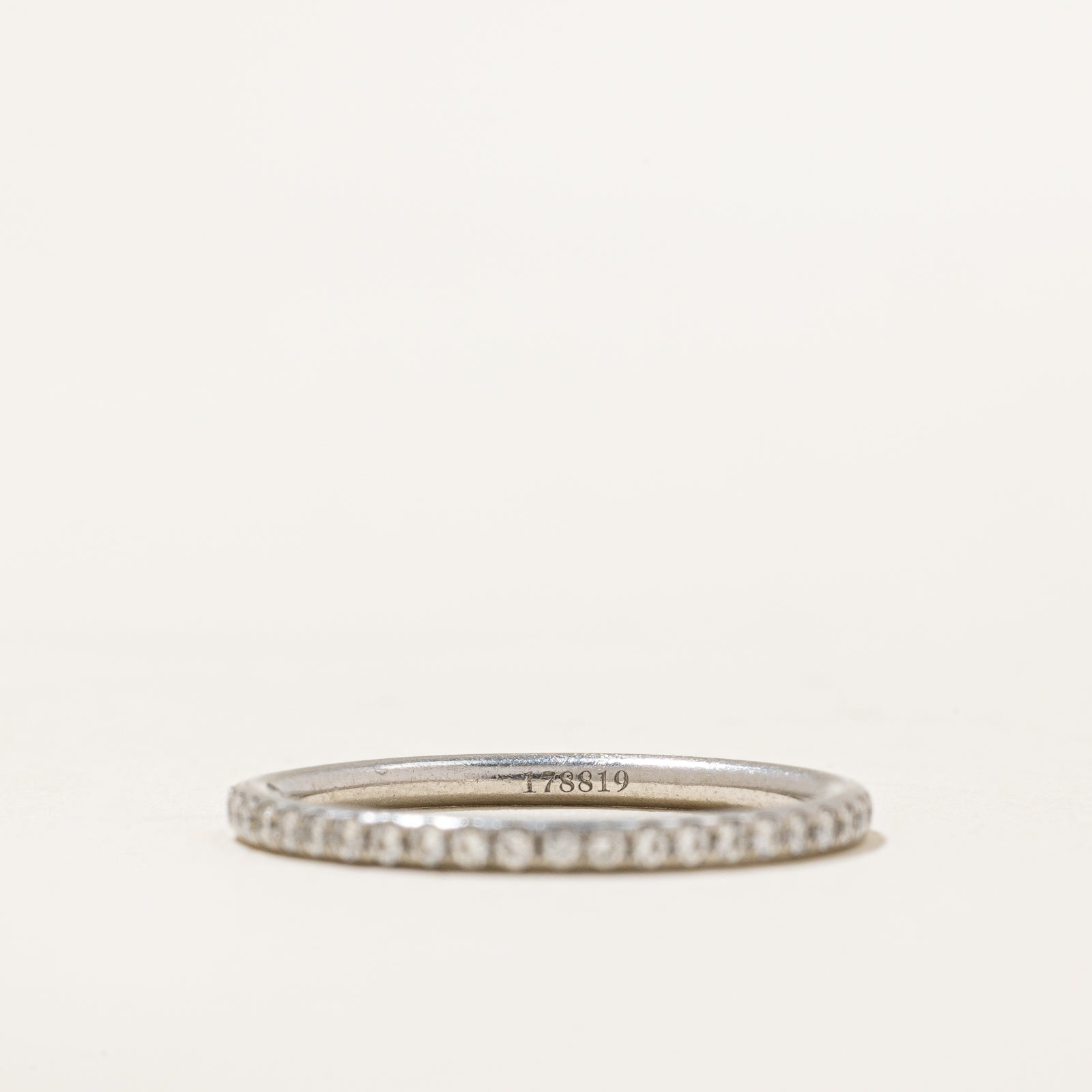 'Harry Winston' Micropave Diamond Eternity Band | 0.22ctw | SZ 3.75 |