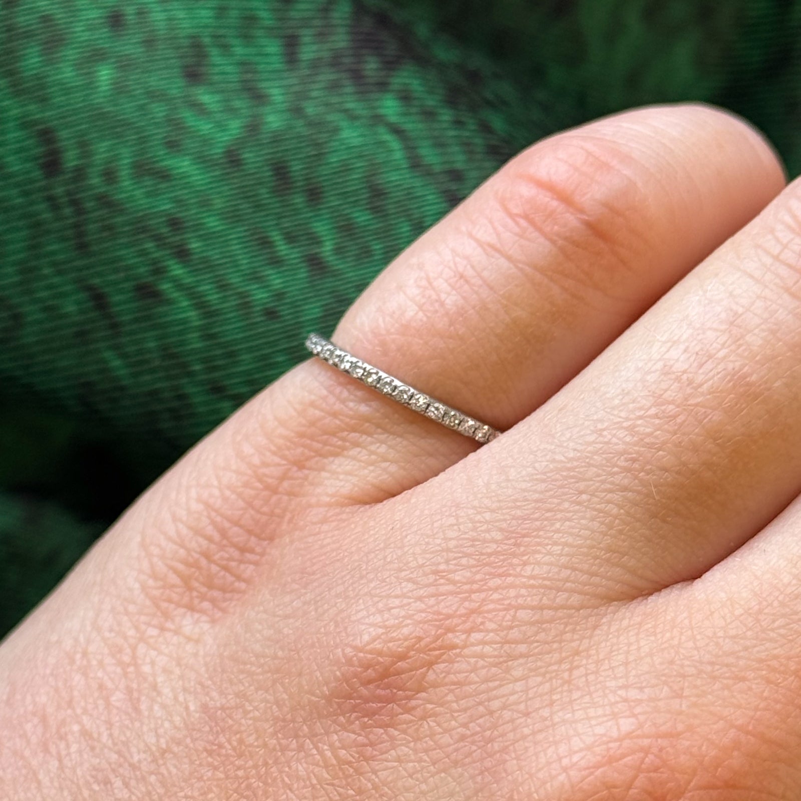 'Harry Winston' Micropave Diamond Eternity Band | 0.22ctw | SZ 3.75 |