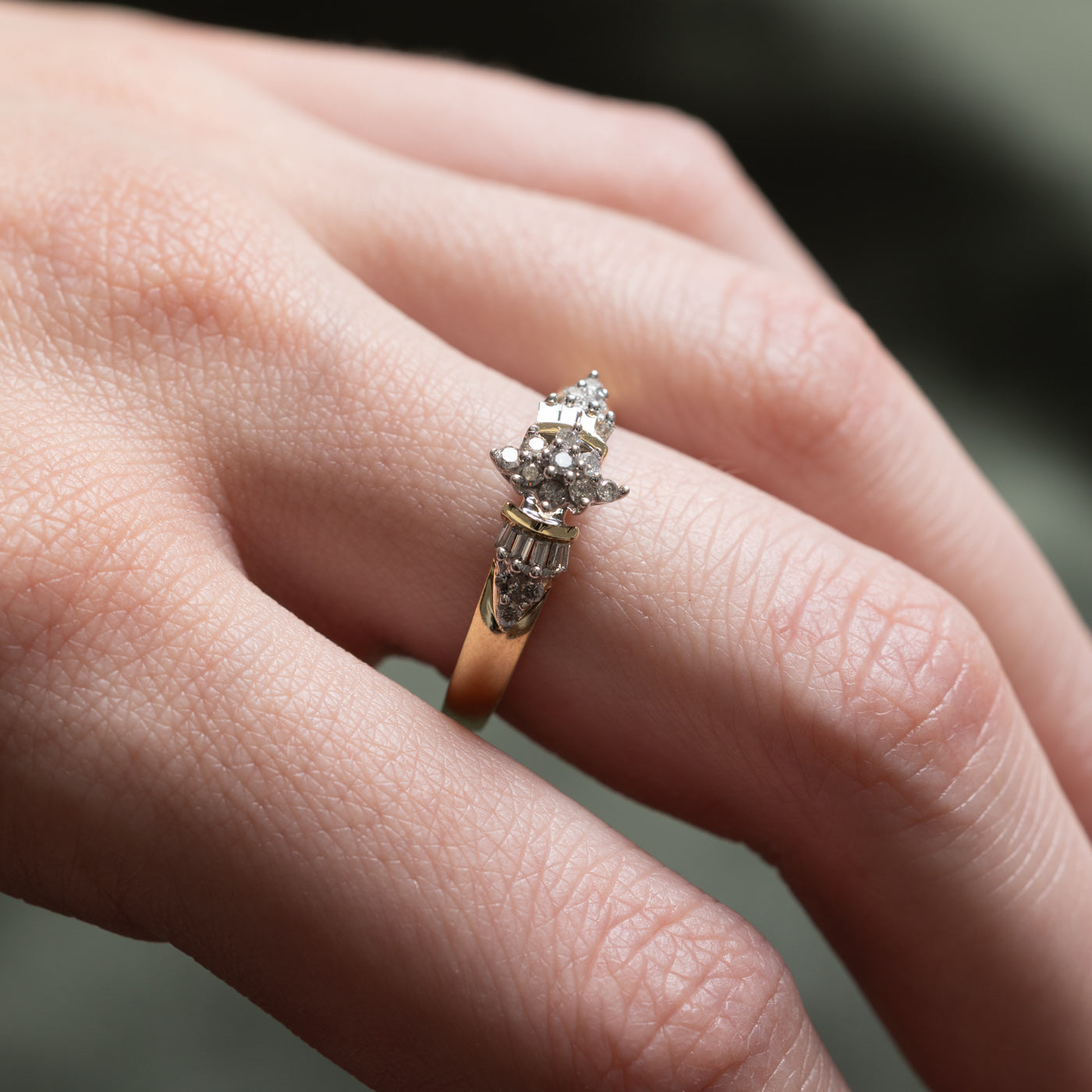Multi Cut Cluster Diamond Ring | 0.45ctw | SZ 7.25