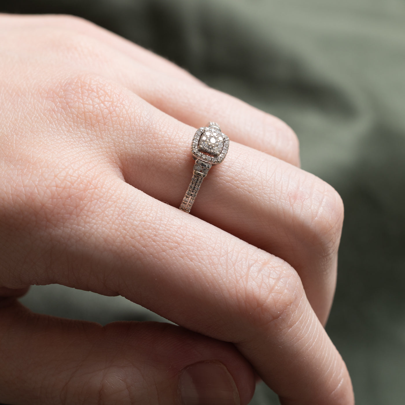 Halo Diamond Cluster Ring | 0.21ctw | SZ 7