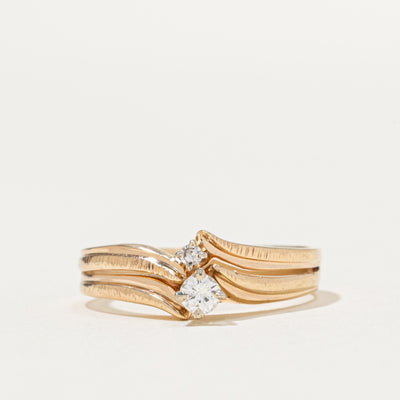 Two Stone Diamond Ring | 0.13ctw | SZ 8