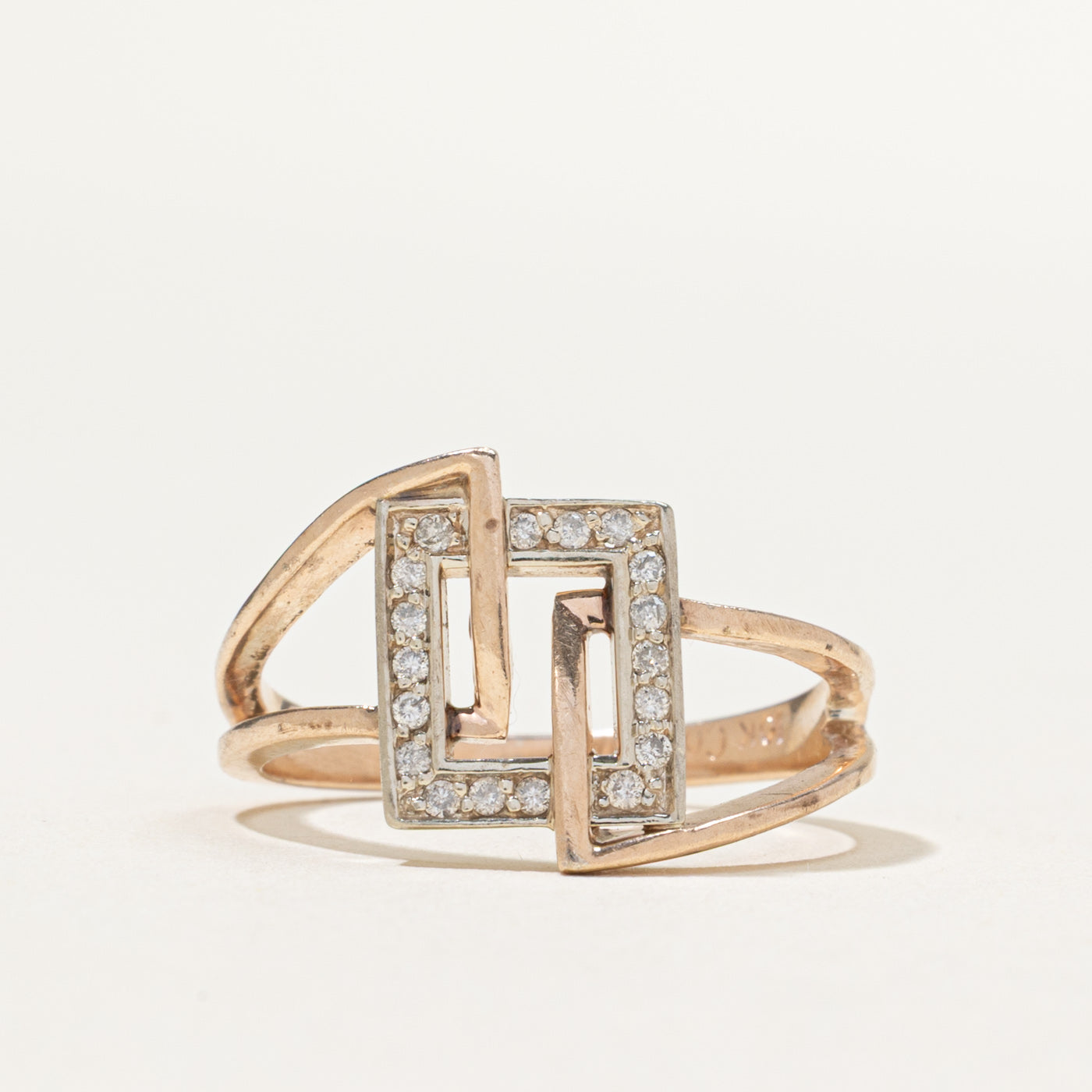Geometric Diamond Ring | 0.14ctw | SZ 6.75
