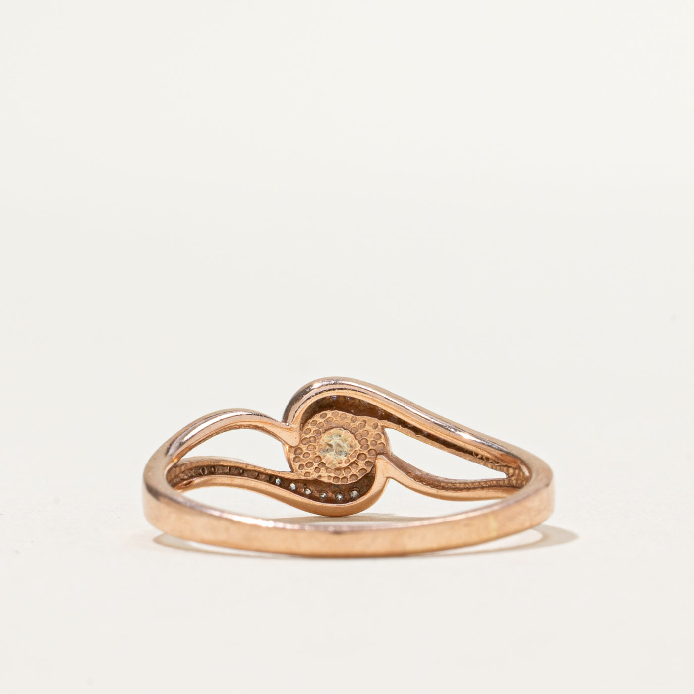 Twisted Bypass Diamond Ring | 0.19ctw | SZ 9