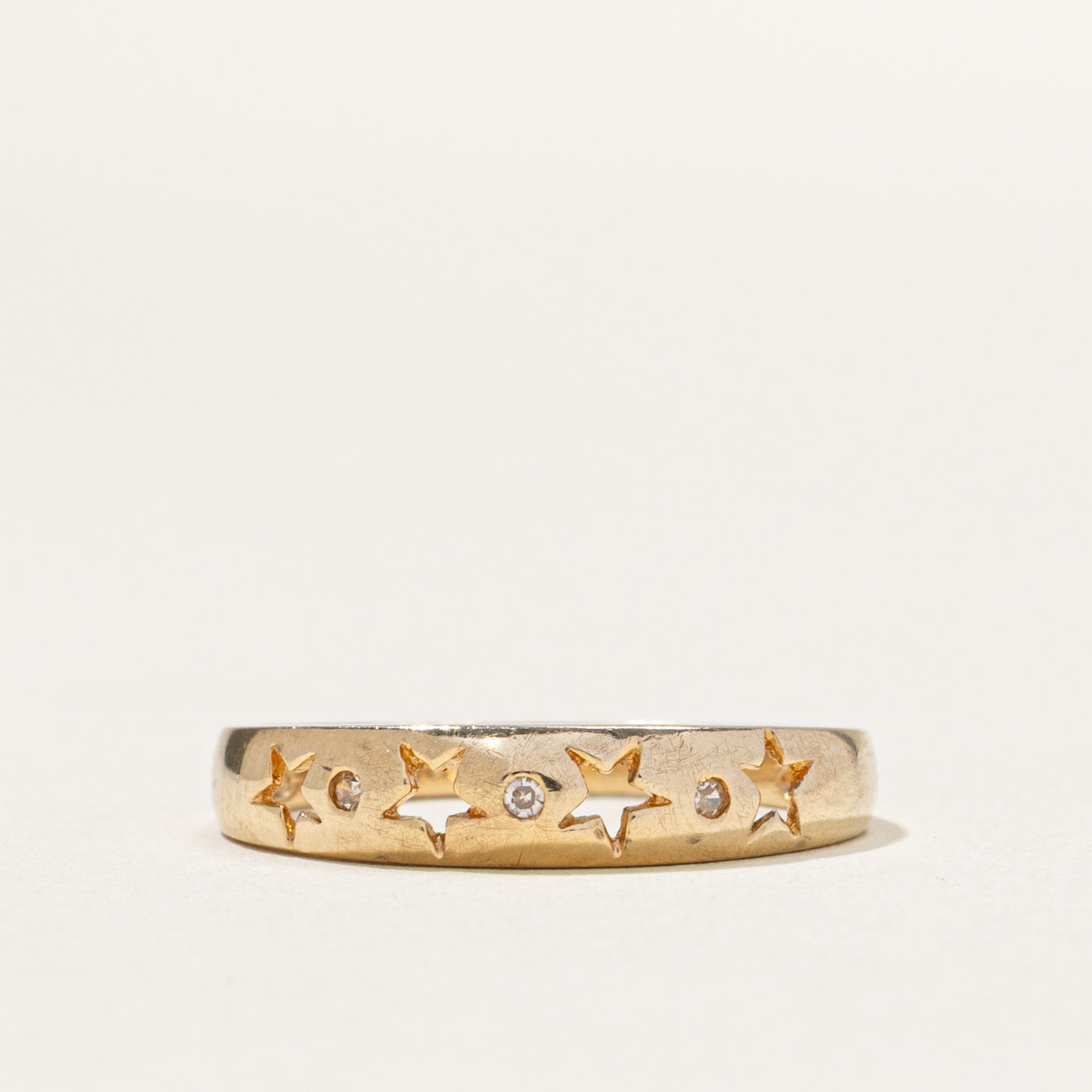 Diamond Open Star Band | 0.03ctw | SZ 6