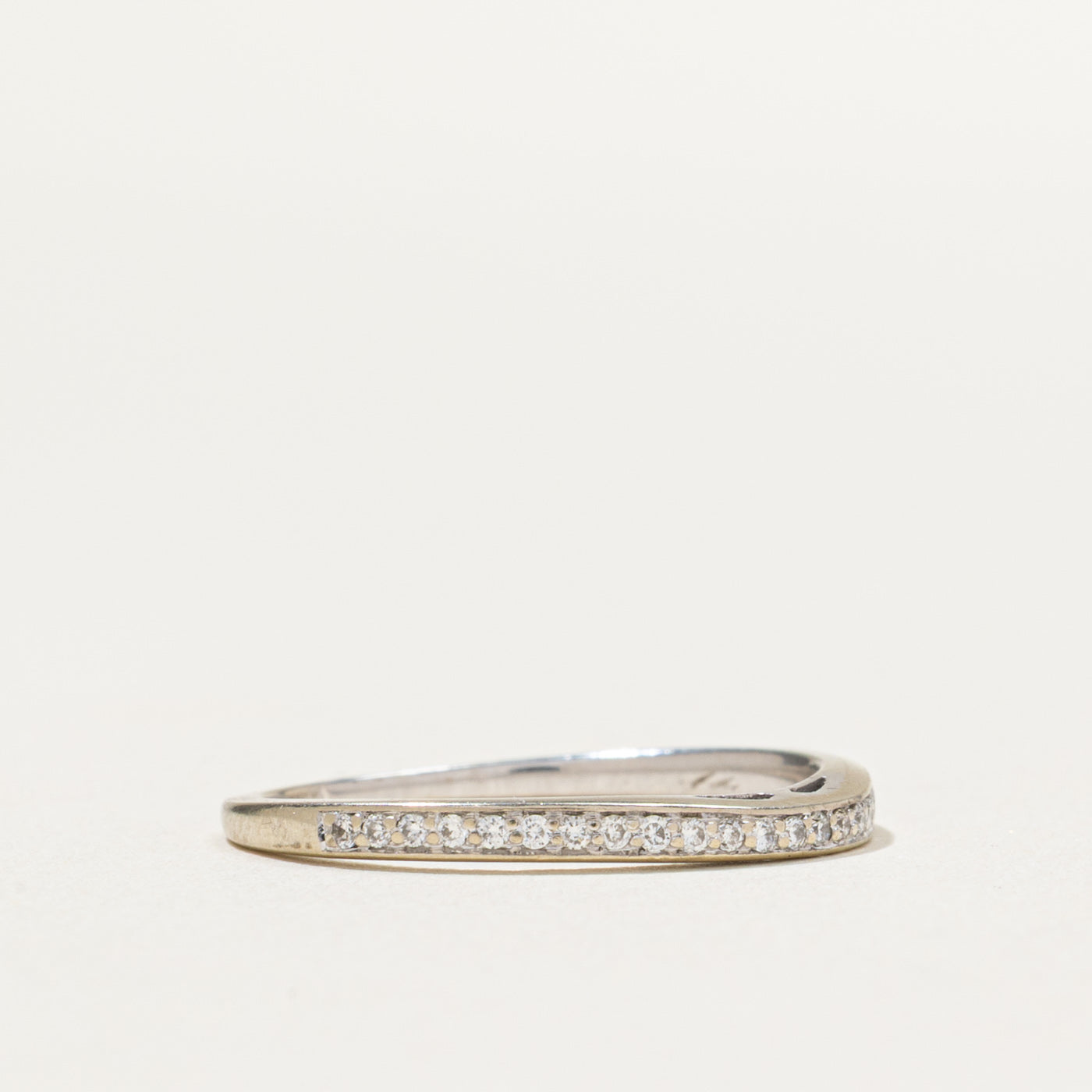 Semi Eternity Diamond Contour Band | 0.13ctw | SZ 5.5