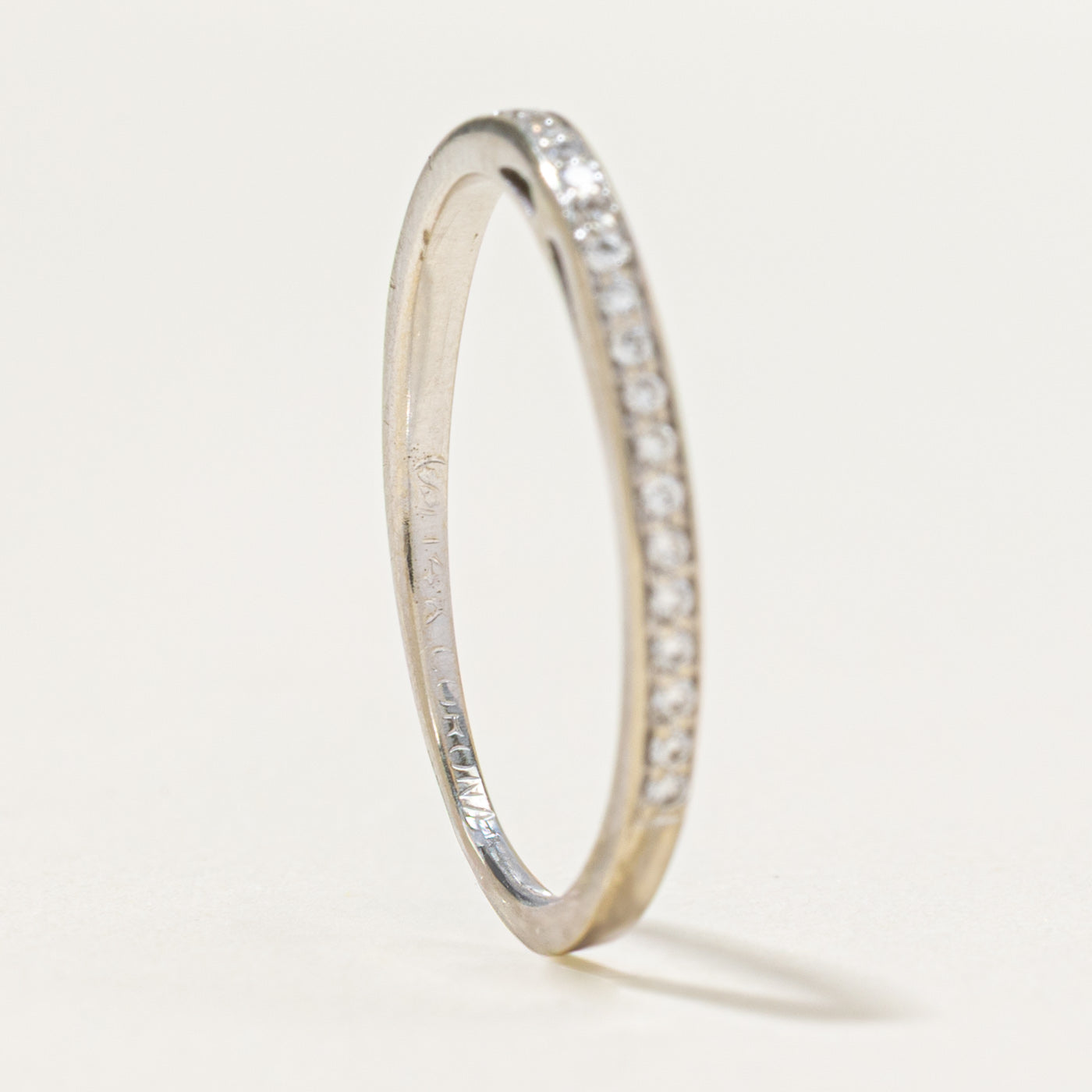Semi Eternity Diamond Contour Band | 0.13ctw | SZ 5.5