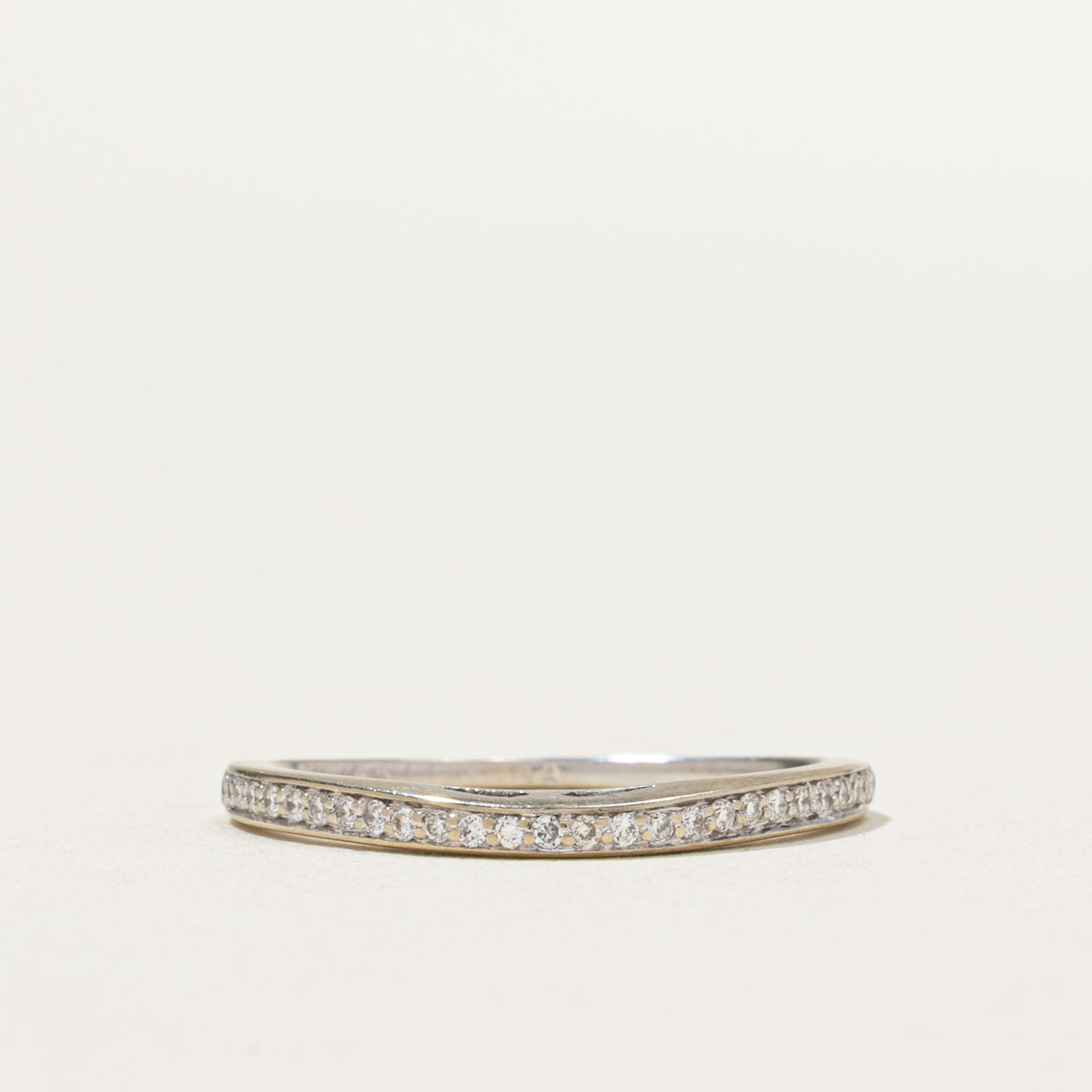 Semi Eternity Diamond Contour Band | 0.13ctw | SZ 5.5