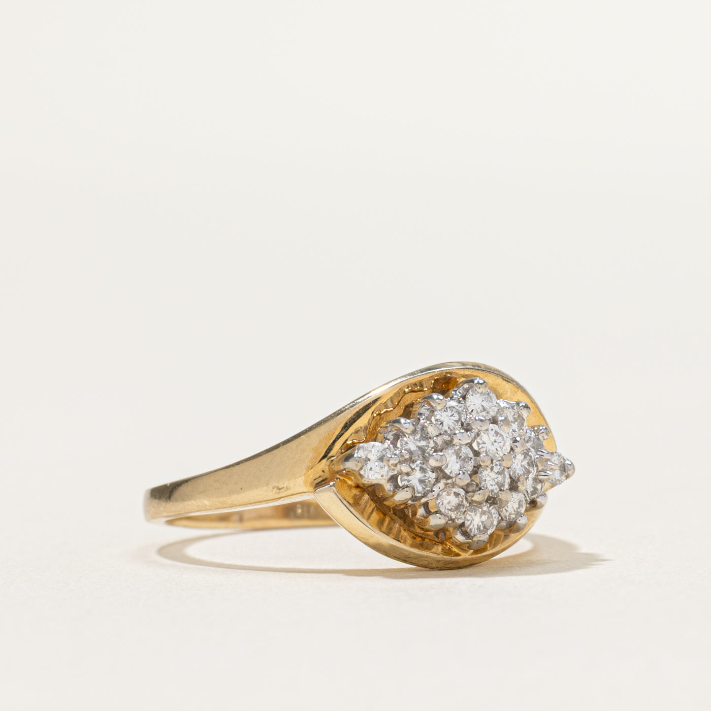 Rhombus Shaped Diamond Cluster Ring | 0.44ctw | SZ 7.25