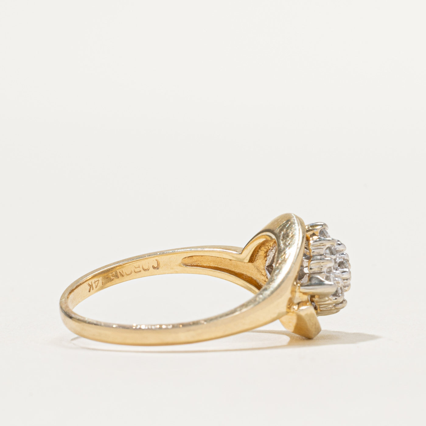 Rhombus Shaped Diamond Cluster Ring | 0.44ctw | SZ 7.25