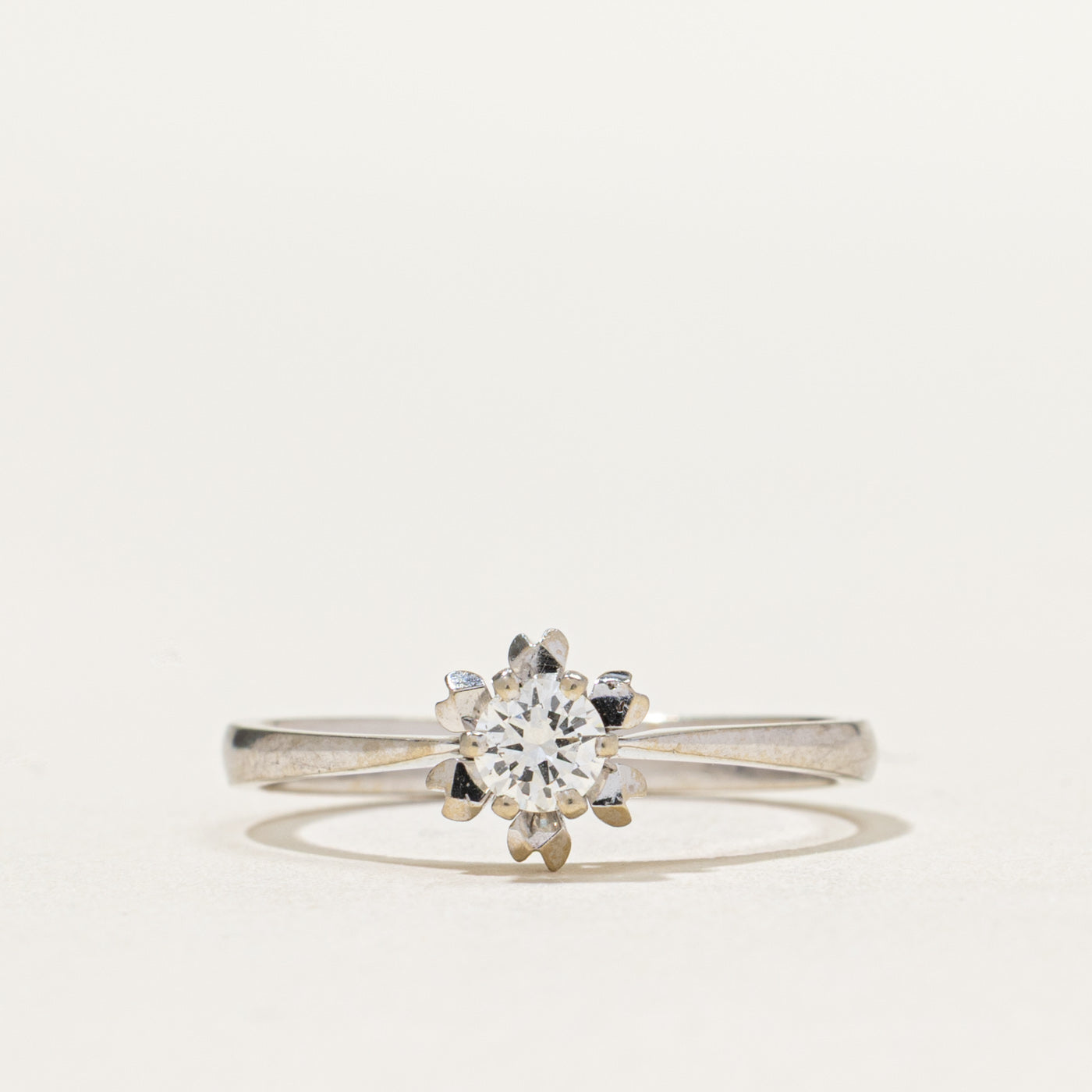 High Set Solitaire Diamond Ring | 0.20ct | SZ 7.25