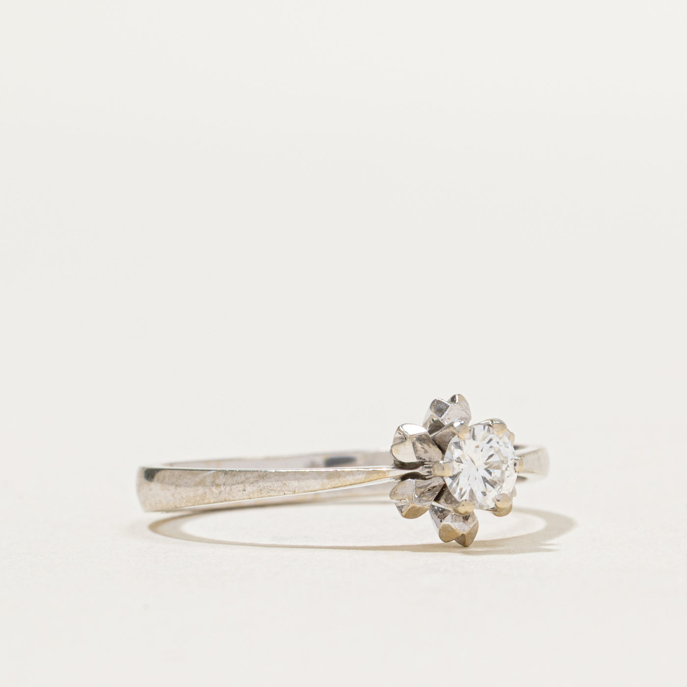 High Set Solitaire Diamond Ring | 0.20ct | SZ 7.25