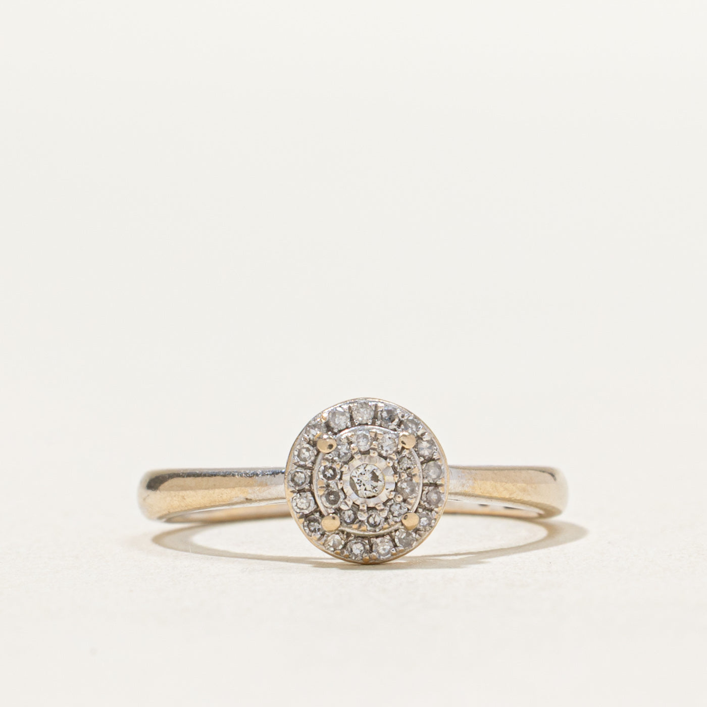 Diamond Cluster Halo Ring | 0.12ctw | SZ 4.5
