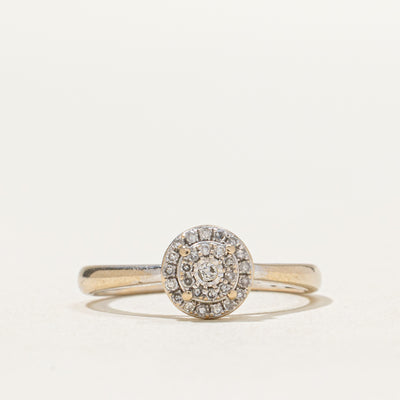 Diamond Cluster Halo Ring | 0.12ctw | SZ 4.5