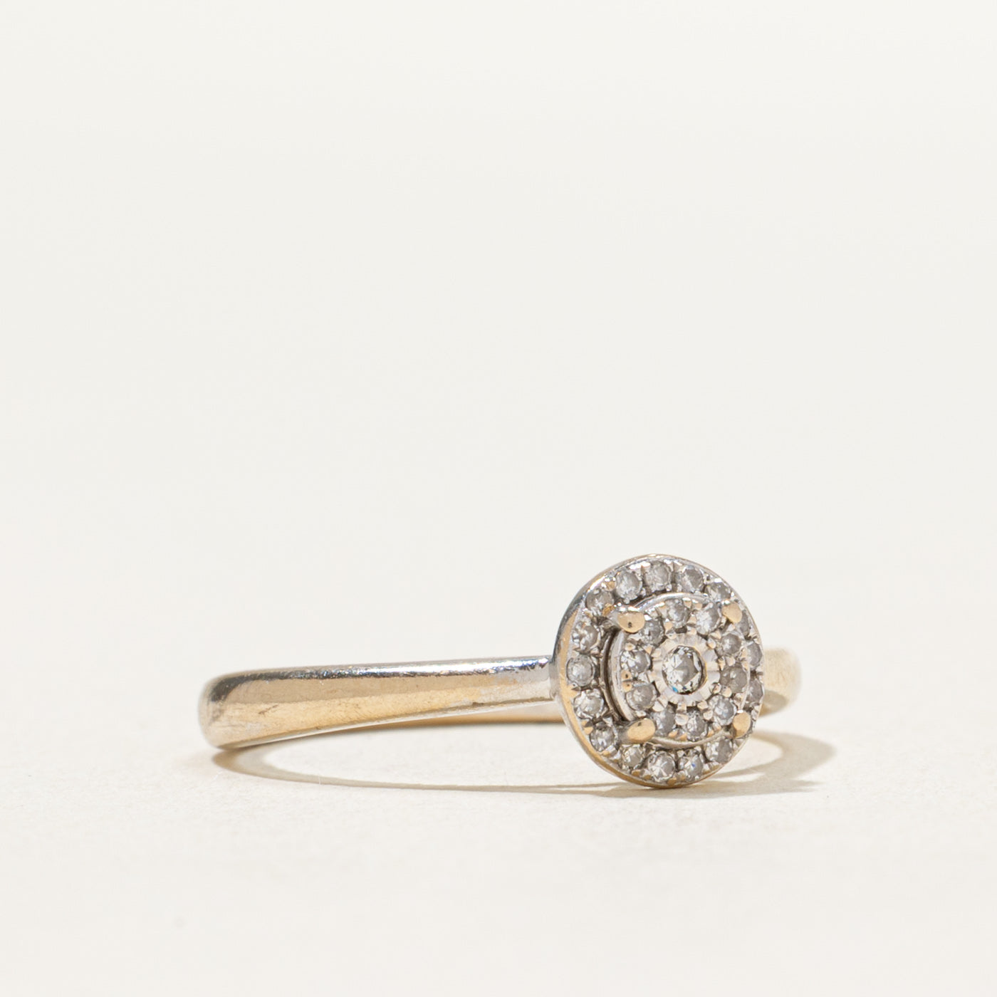 Diamond Cluster Halo Ring | 0.12ctw | SZ 4.5