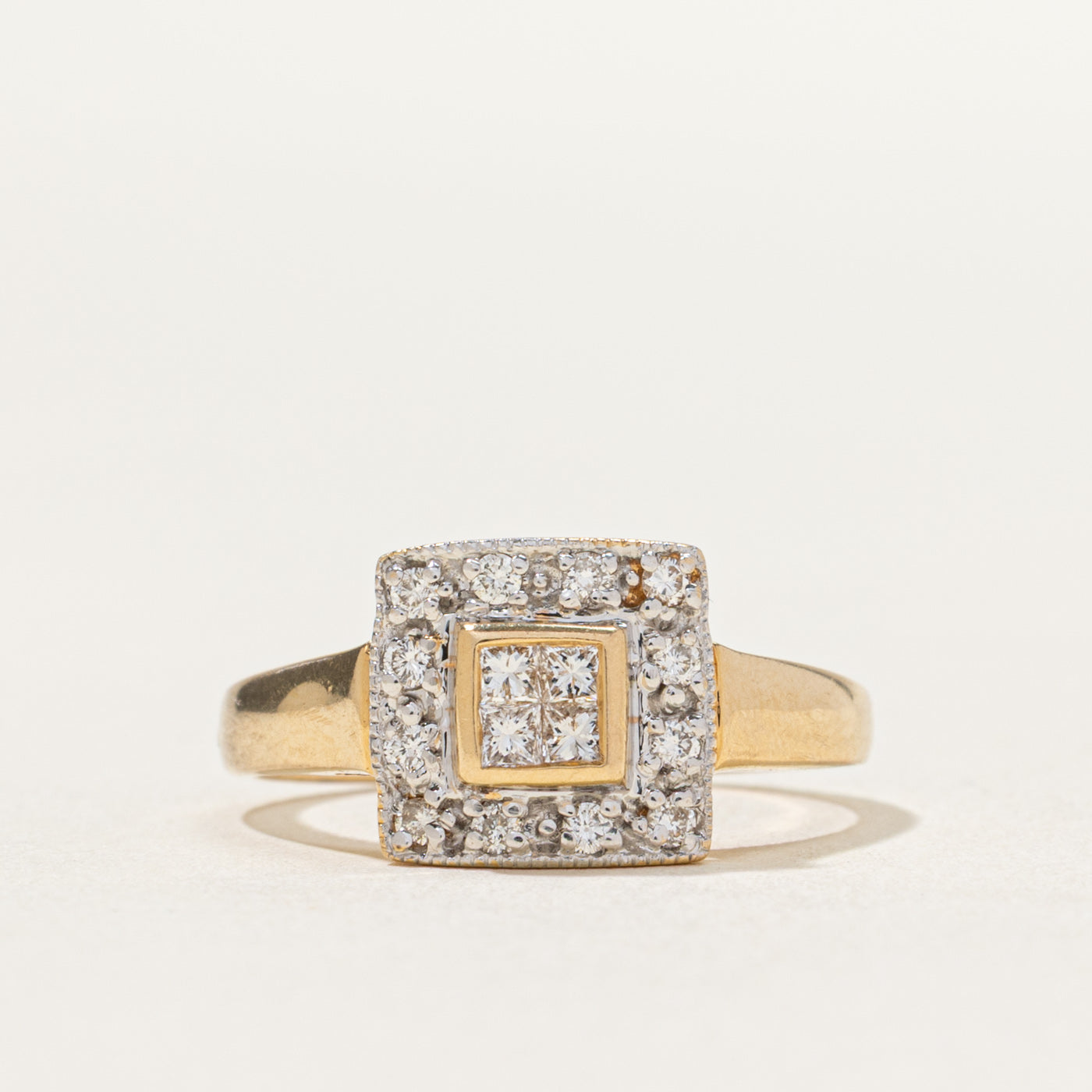 Illusion Set Diamond Halo Ring | 0.31ctw | SZ 6.5
