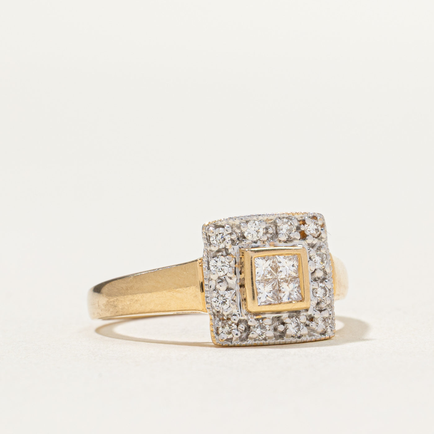 Illusion Set Diamond Halo Ring | 0.31ctw | SZ 6.5