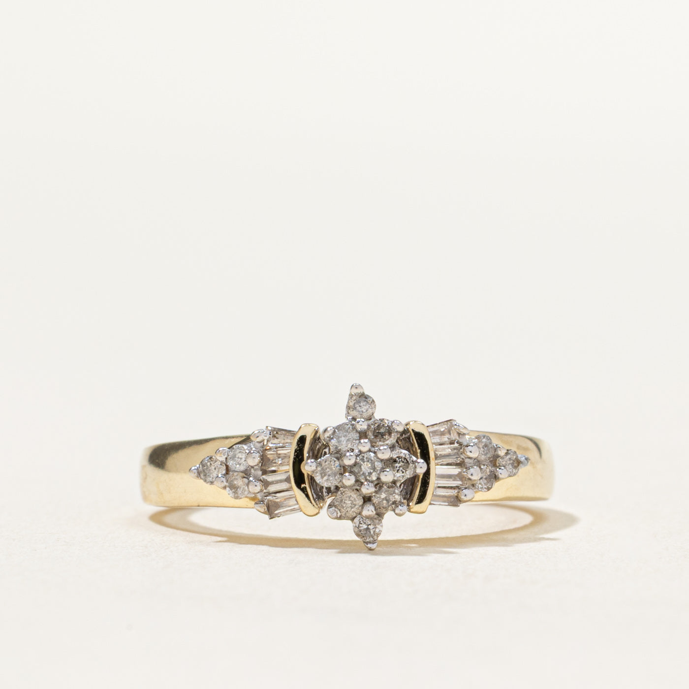 Multi Cut Cluster Diamond Ring | 0.45ctw | SZ 7.25