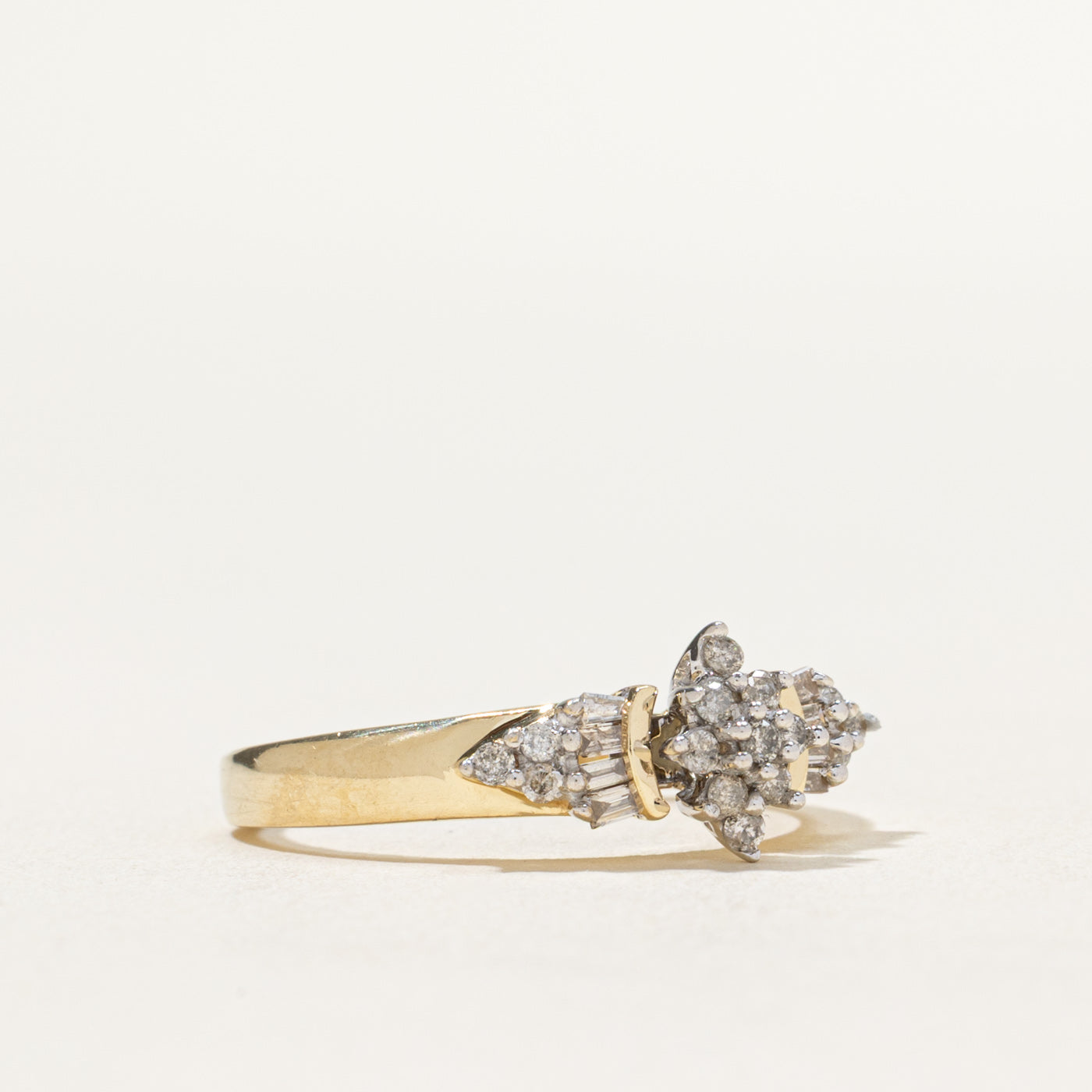 Multi Cut Cluster Diamond Ring | 0.45ctw | SZ 7.25