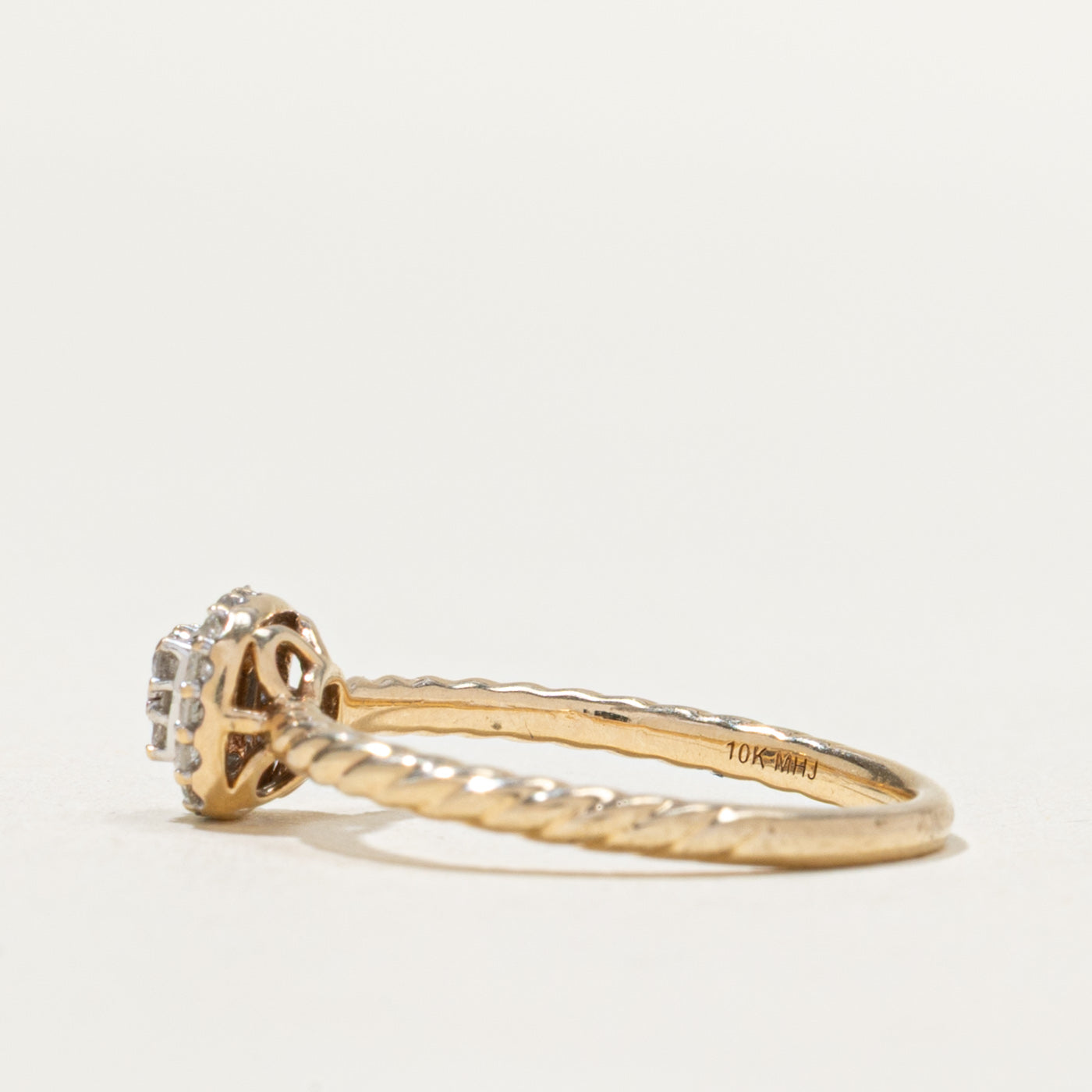 Diamond Cluster Halo Ring | 0.19ctw | SZ 5