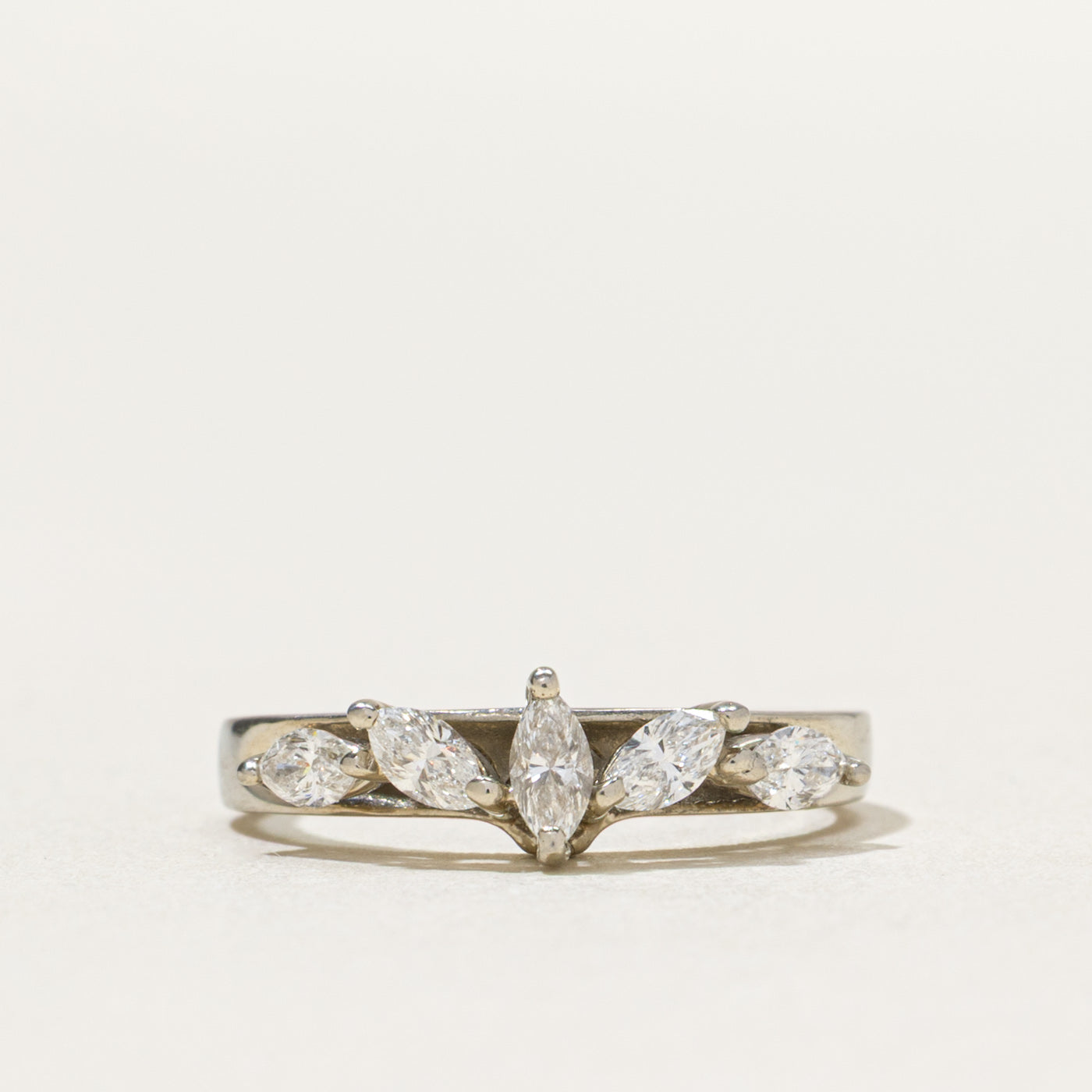 Five Stone Marquise Cut Diamond Ring | 0.60ctw | SZ 4.5