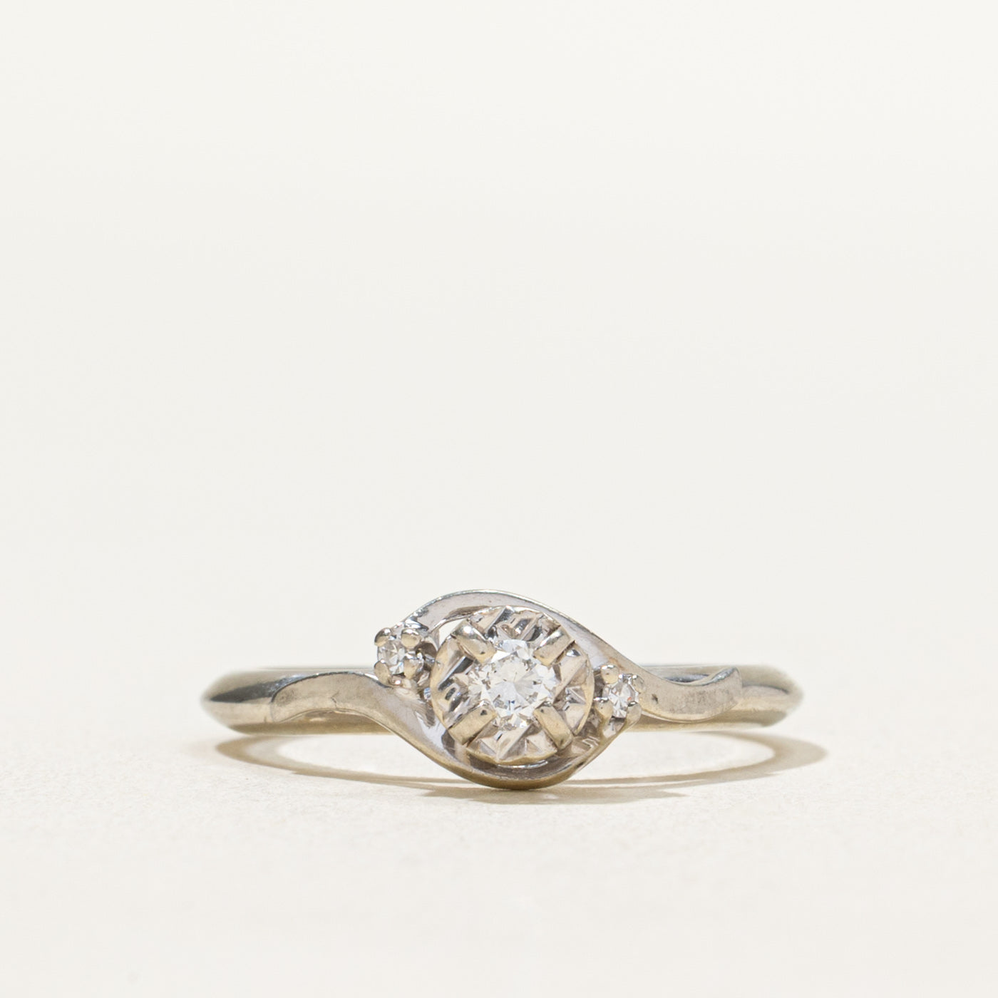 'Birks' Illusion Set Diamond Ring | 0.12ctw | SZ 5.5
