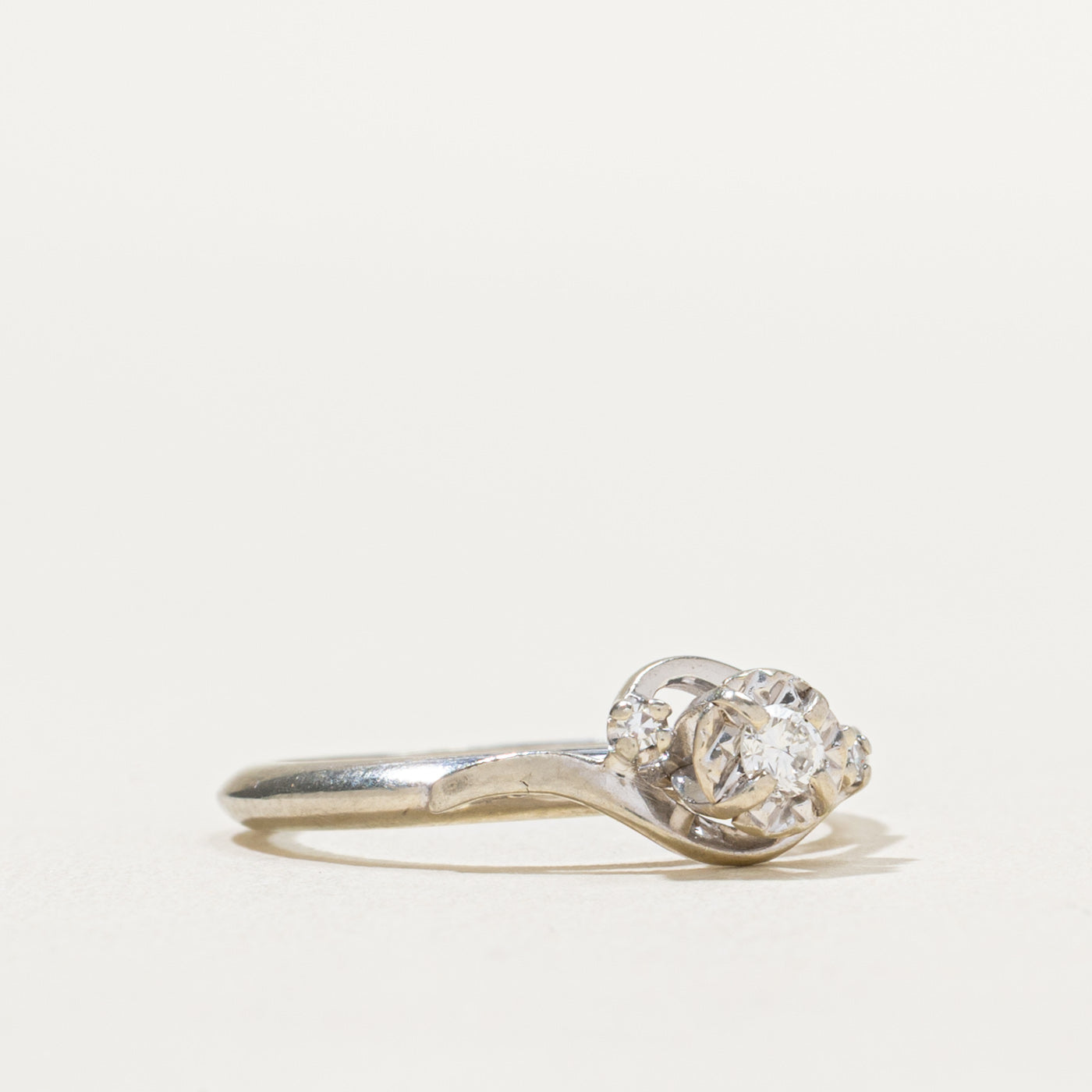 'Birks' Illusion Set Diamond Ring | 0.12ctw | SZ 5.5