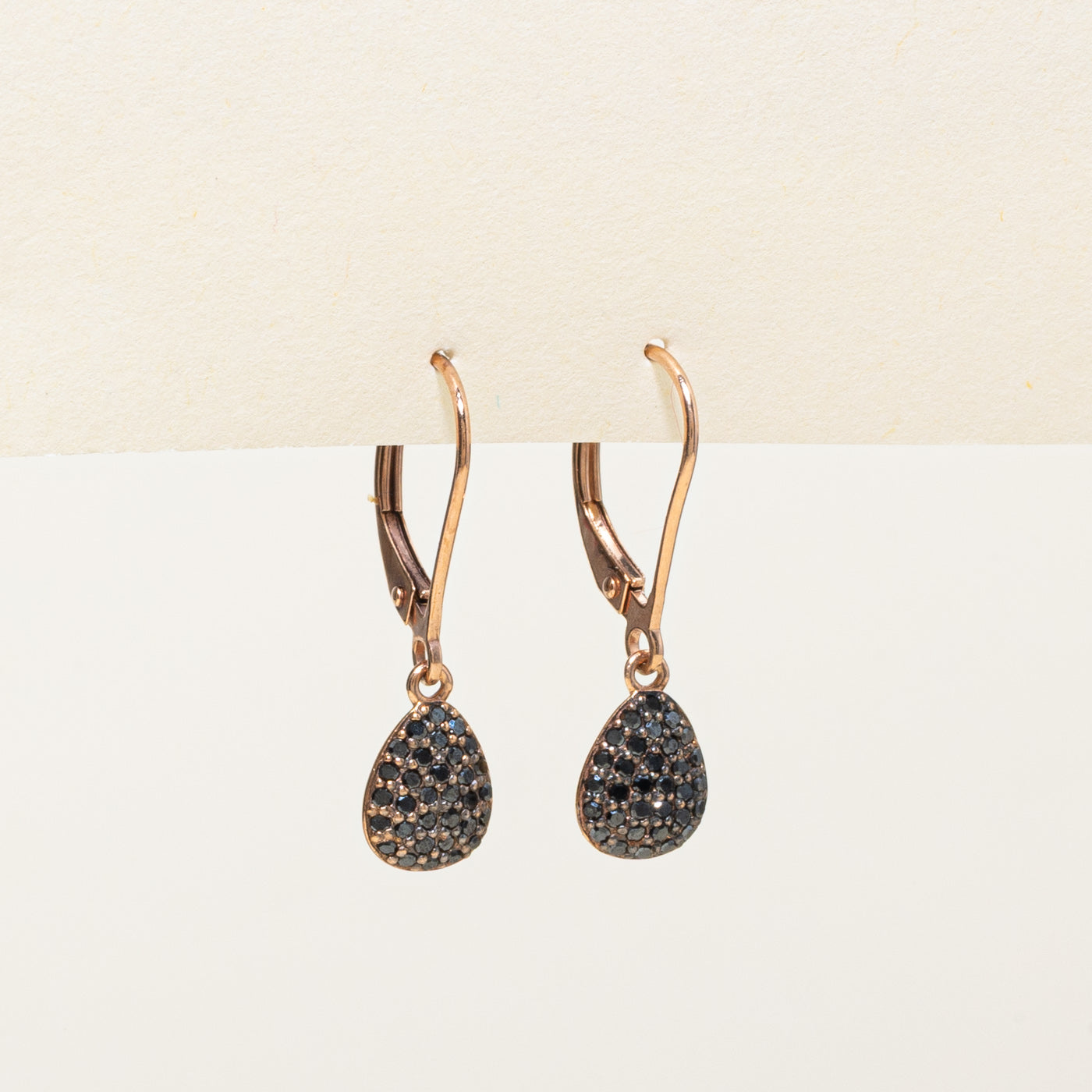 Boucles d'oreilles en diamant noir | 0,15 ct | 