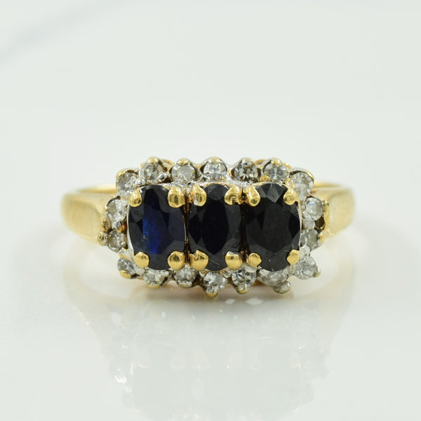 Sapphire & Diamond Ring | 0.75ctw, 0.10ctw | SZ 5.75 |