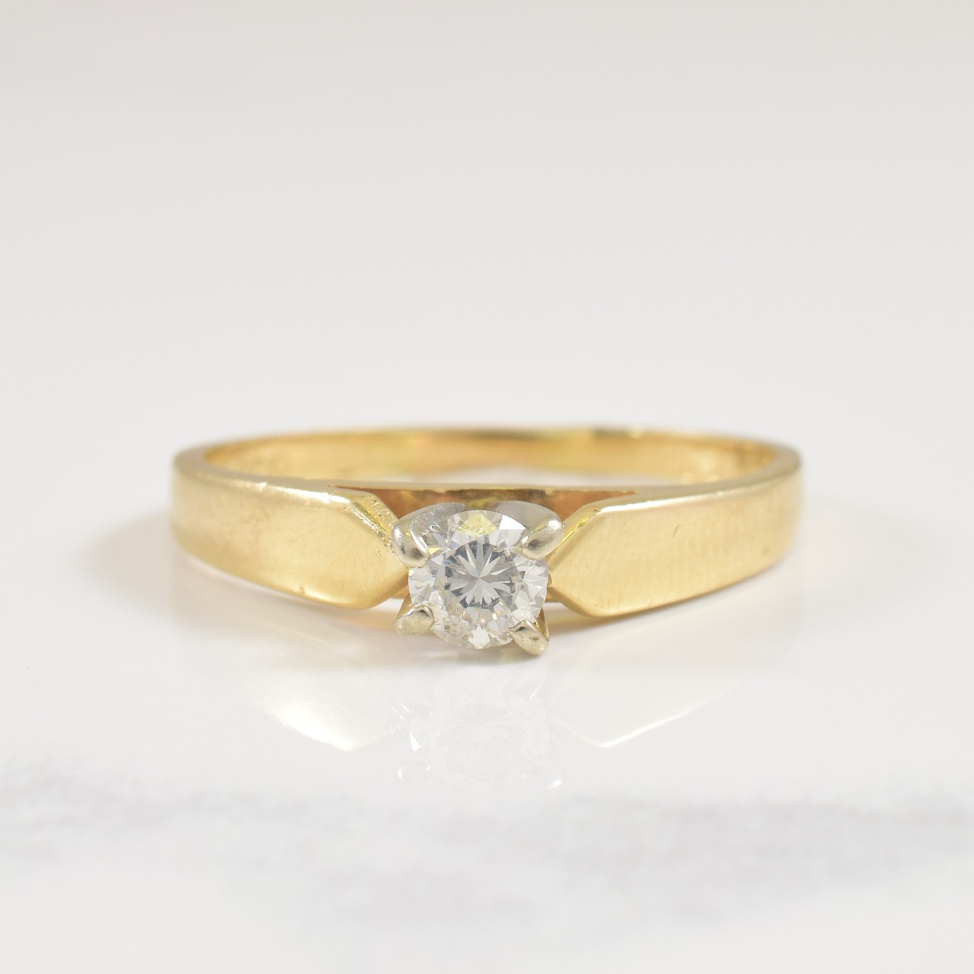 Diamond Cathedral Ring | 0.22ct | SZ 6.75 |